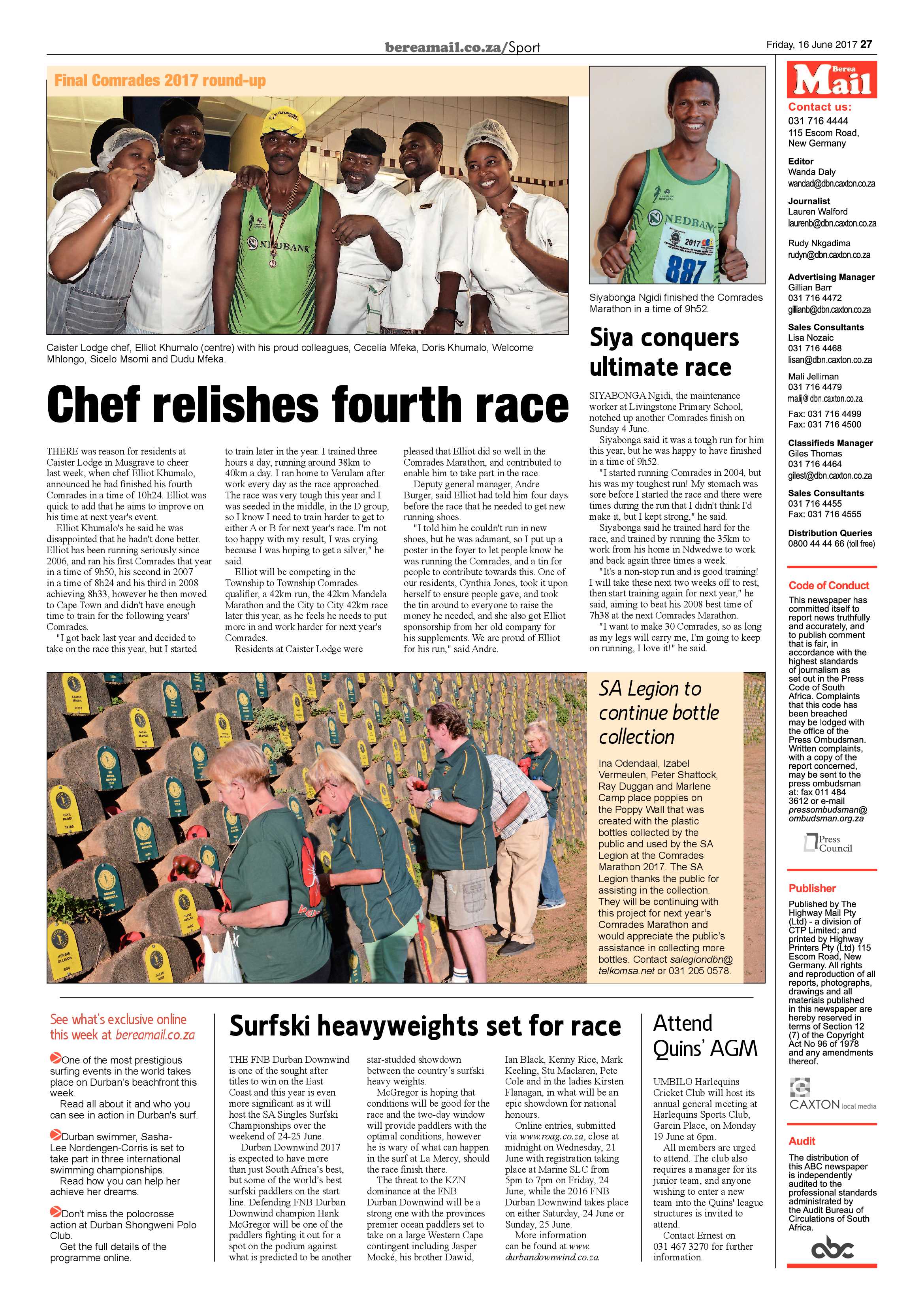 Berea Mail 16 June 2017 page 27