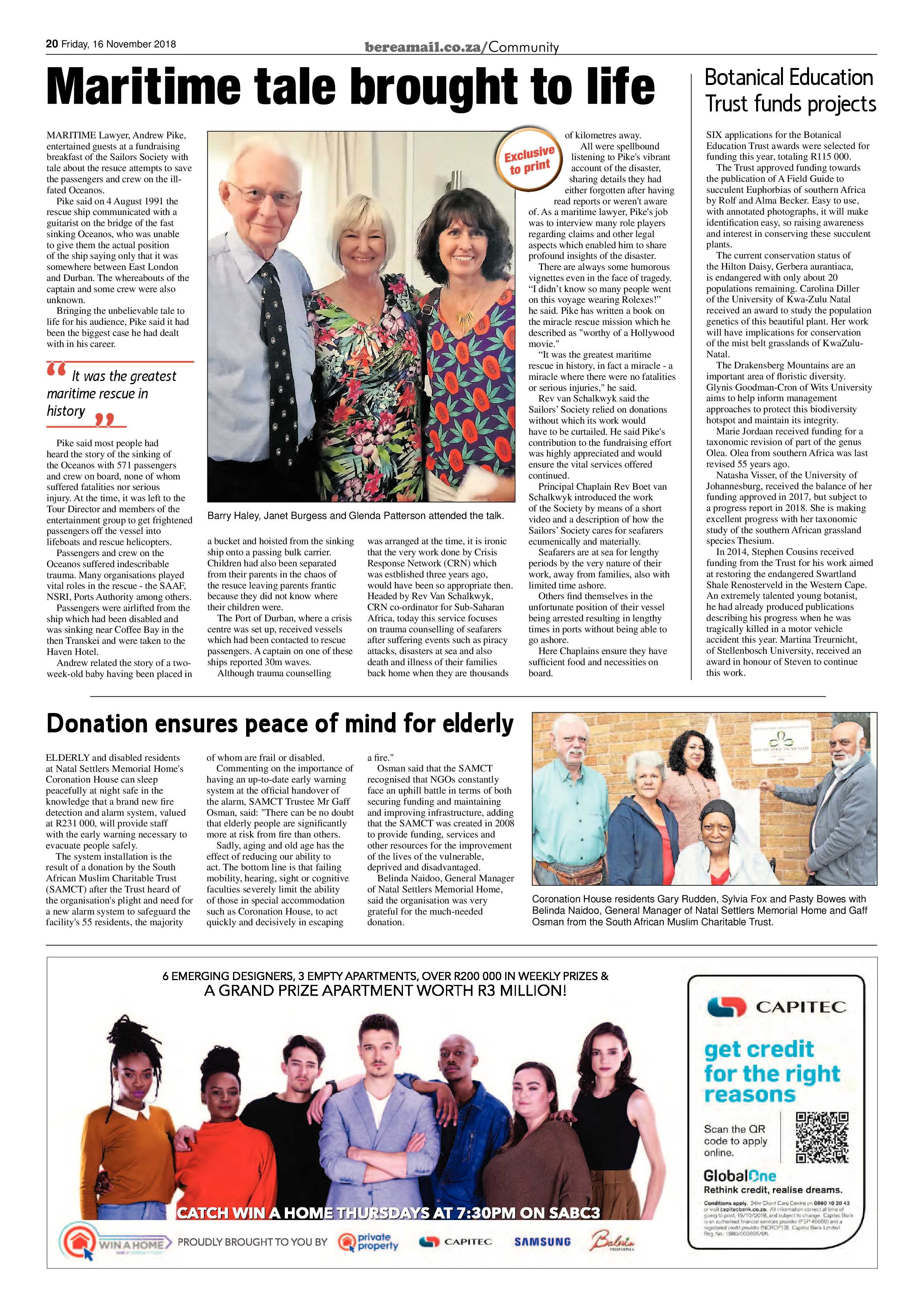 Berea Mail 16 November 2018 page 20