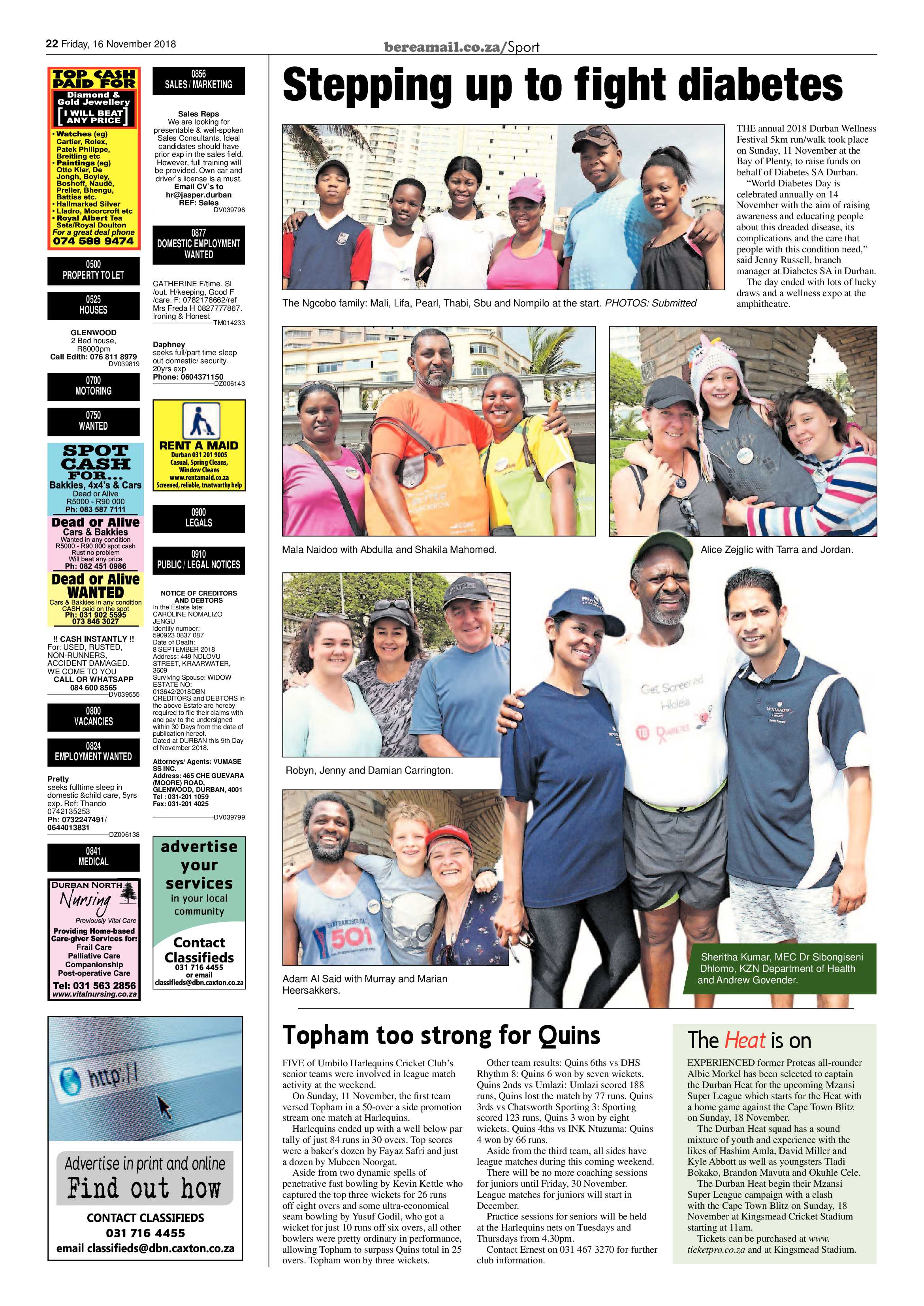 Berea Mail 16 November 2018 page 22