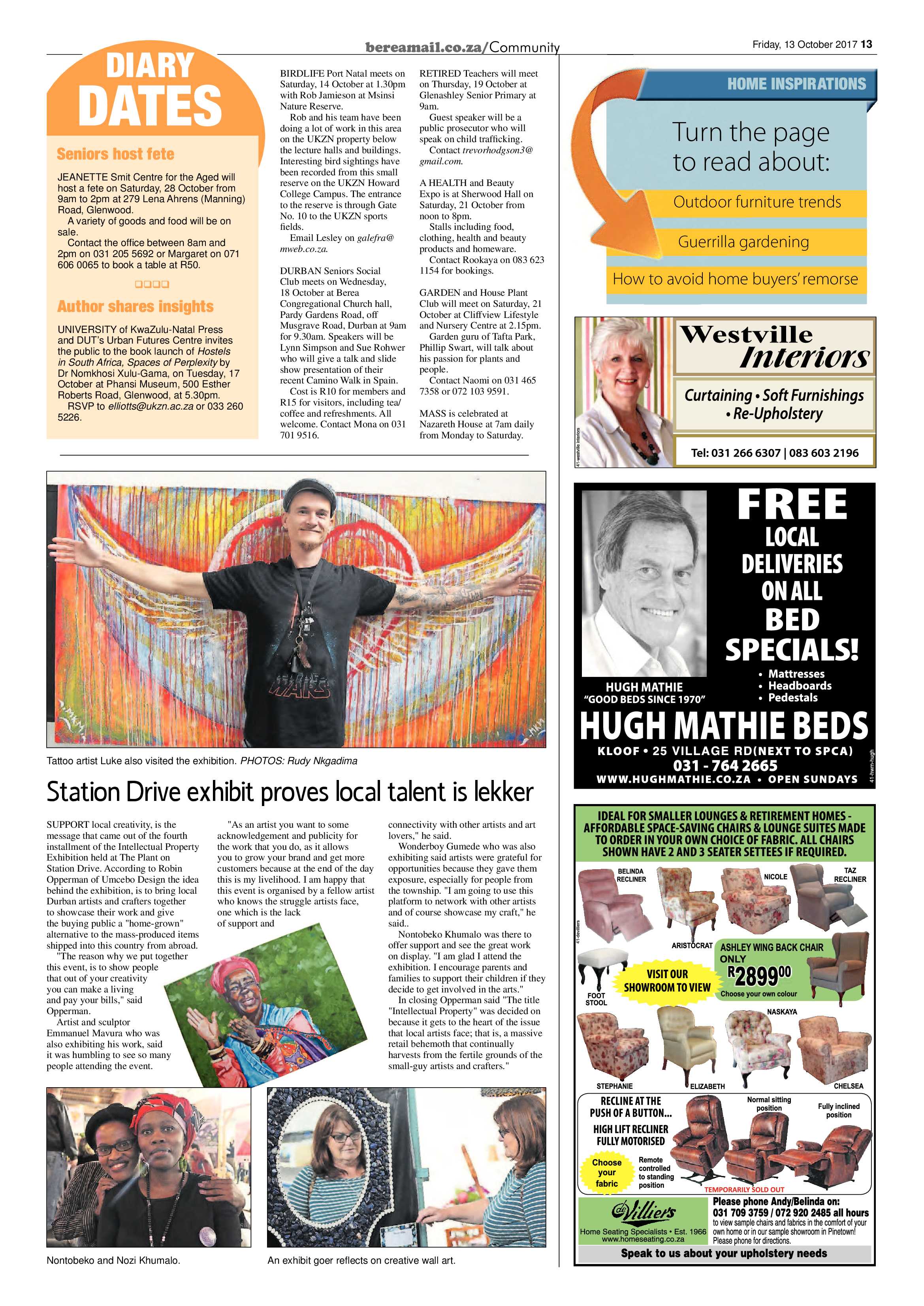 Berea Mail 16 October 2017 page 13