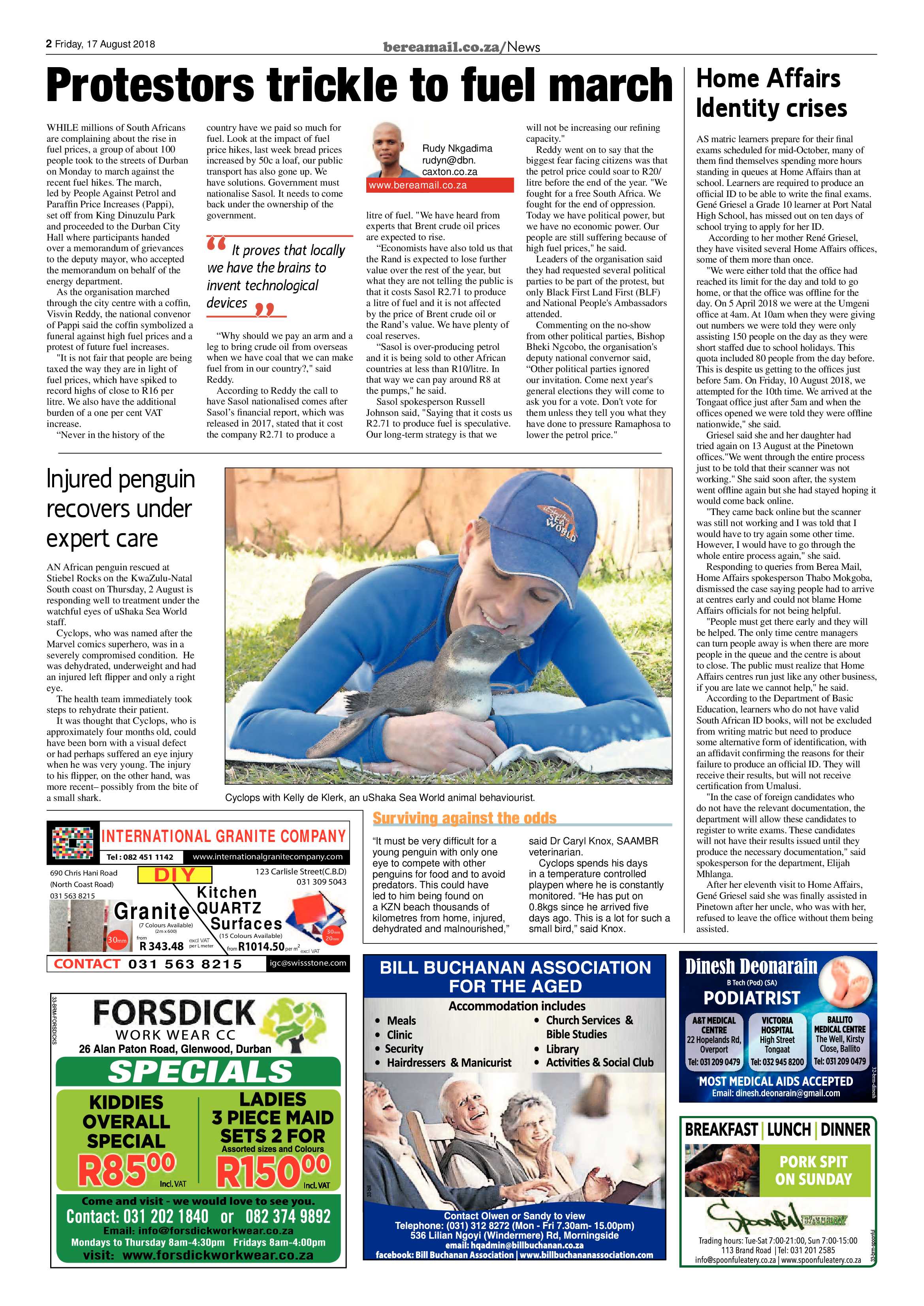 Berea Mail 17 August 2018 page 2