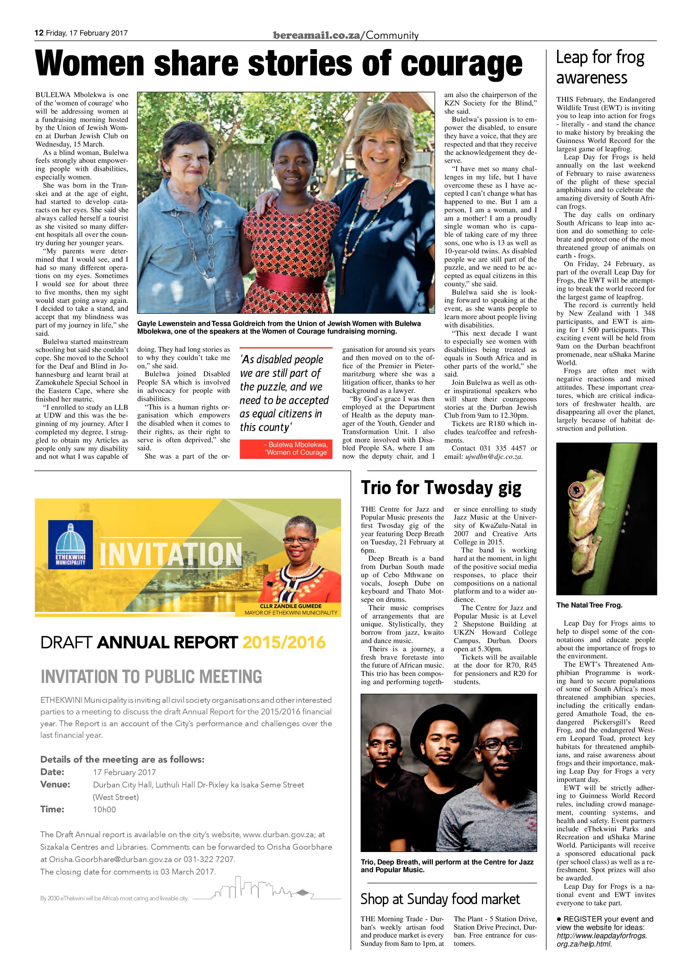 Berea Mail 17 February 2017 page 12