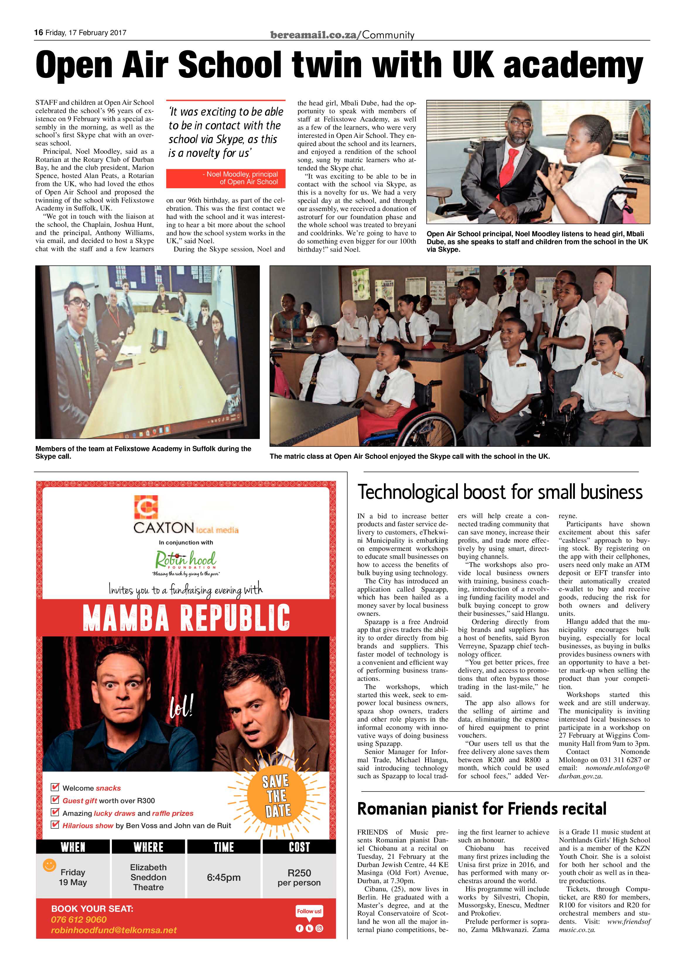 Berea Mail 17 February 2017 page 16
