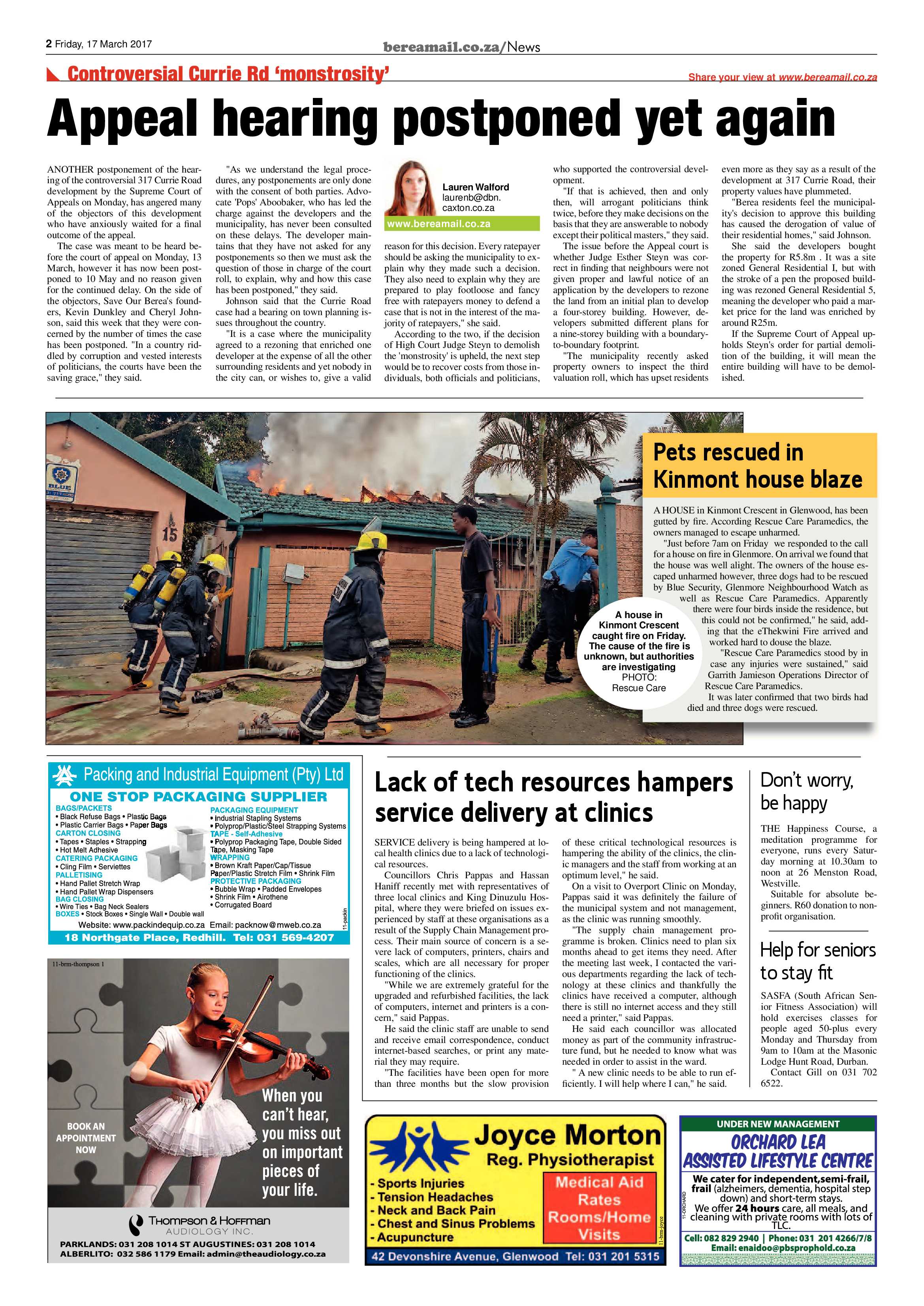 Berea Mail 17 March 2017 page 2