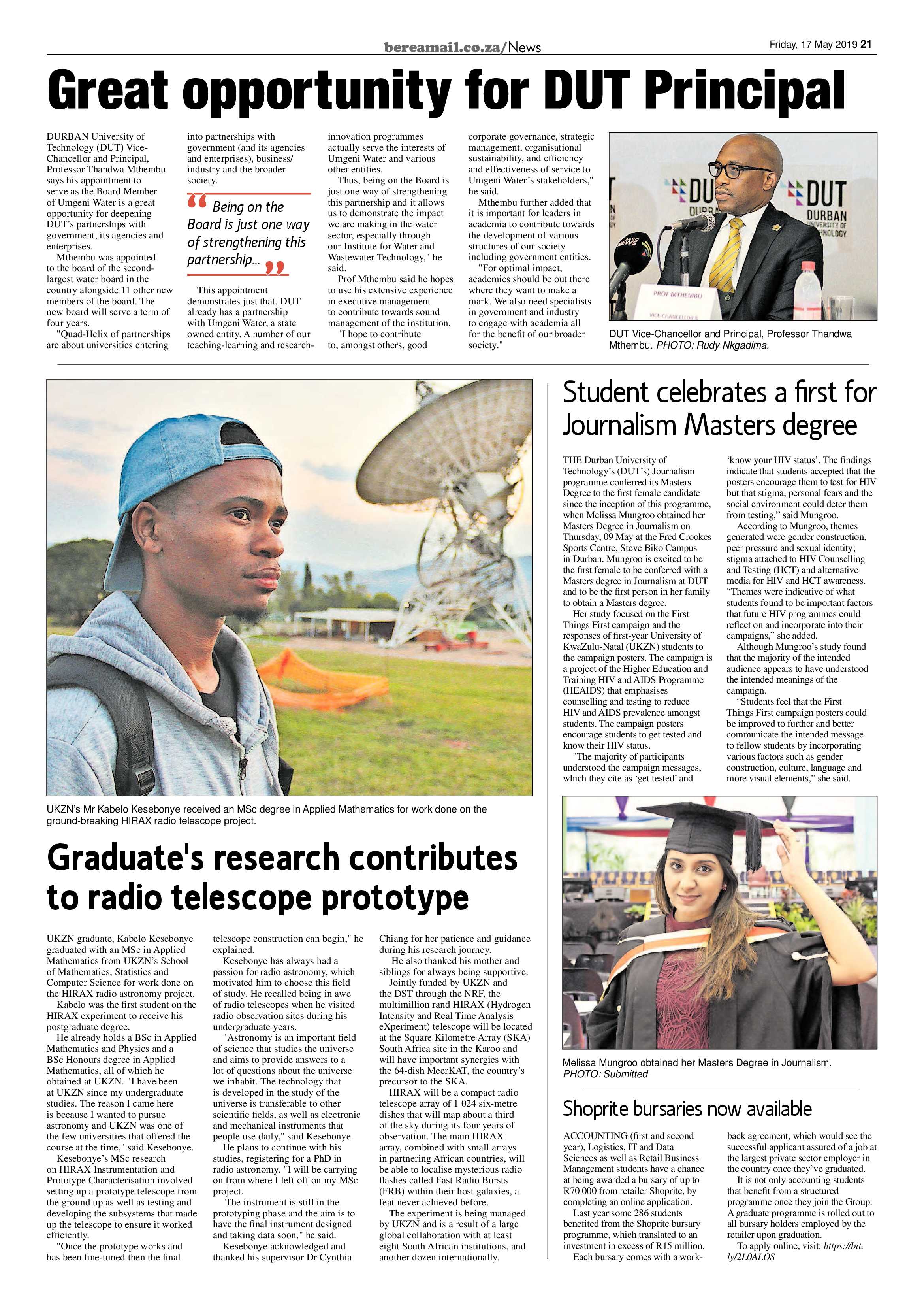 Berea Mail 17 May 2019 page 21