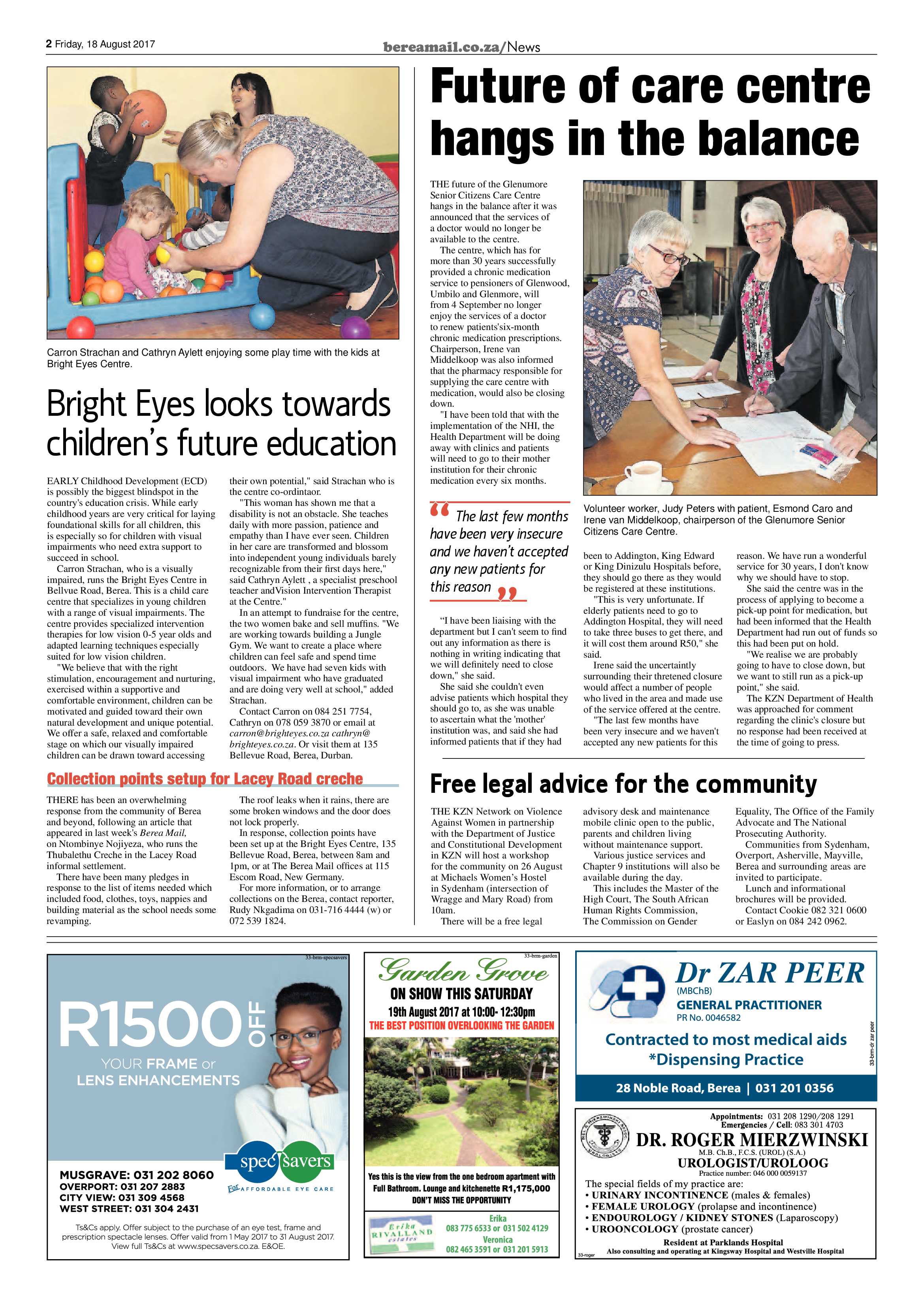 Berea Mail 18 August 2017 page 2