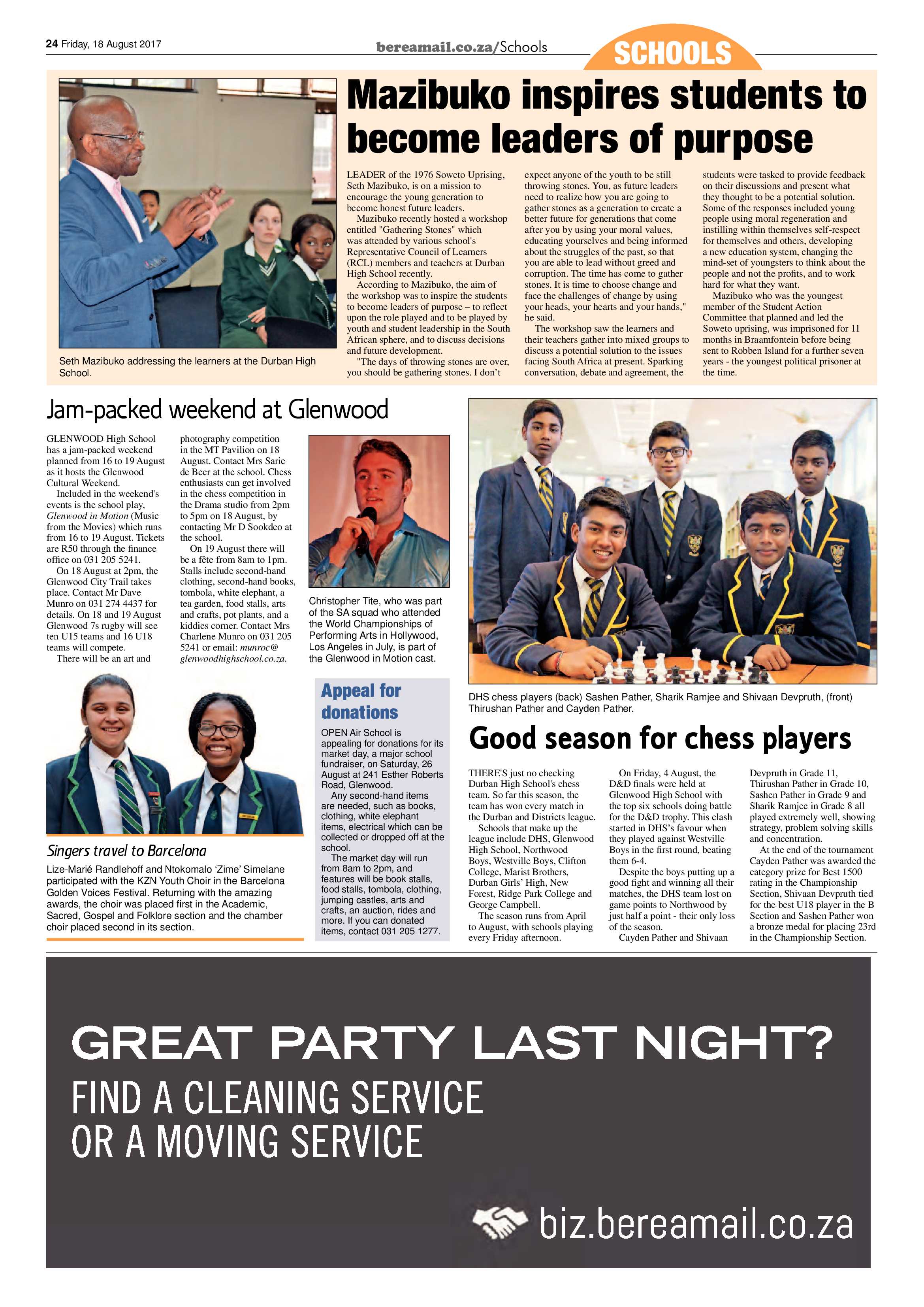 Berea Mail 18 August 2017 page 24