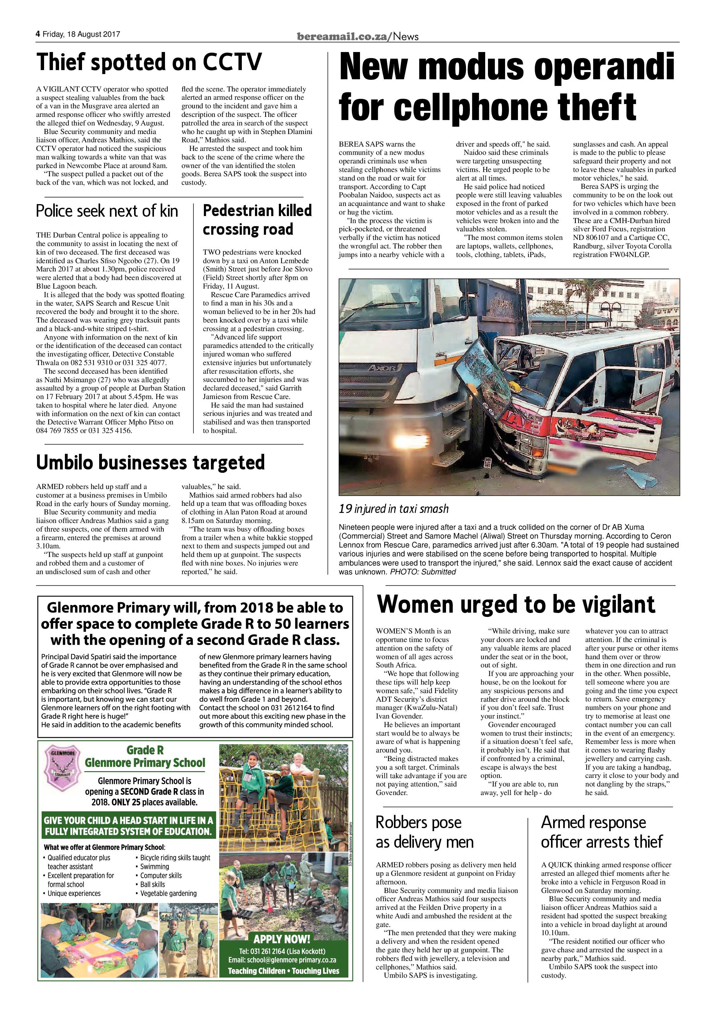 Berea Mail 18 August 2017 page 4