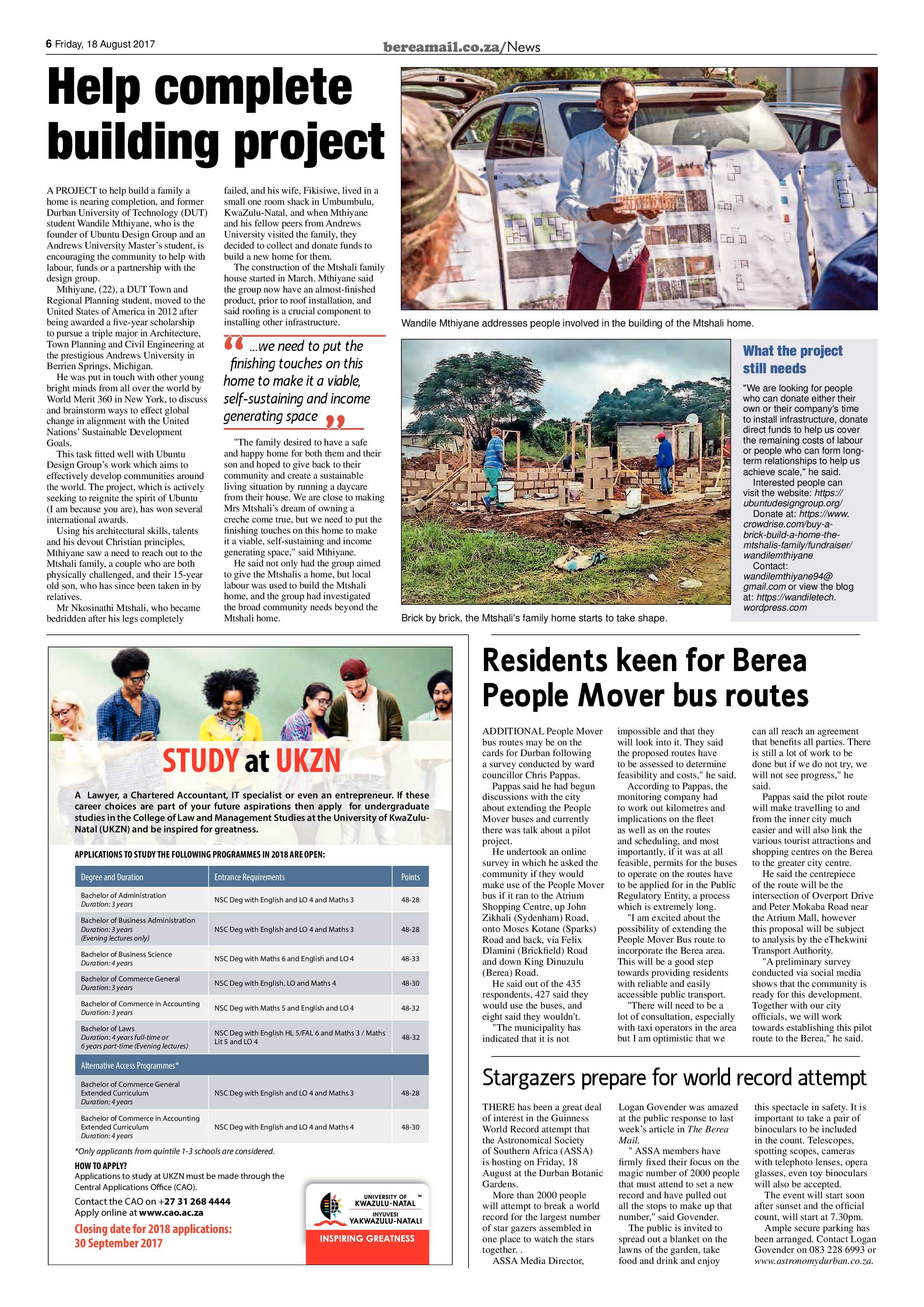 Berea Mail 18 August 2017 page 6