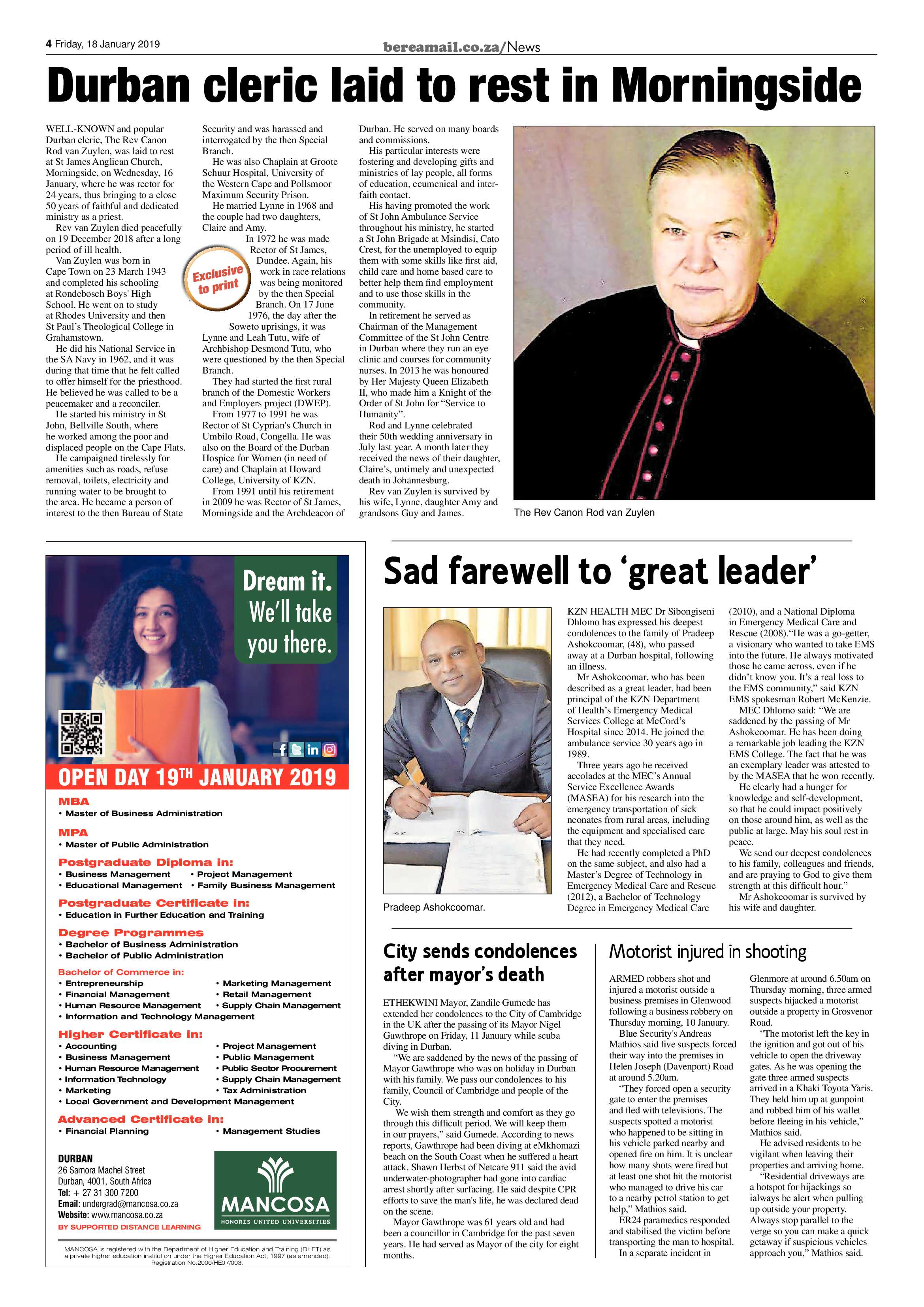 Berea Mail 18 January 2019 page 4