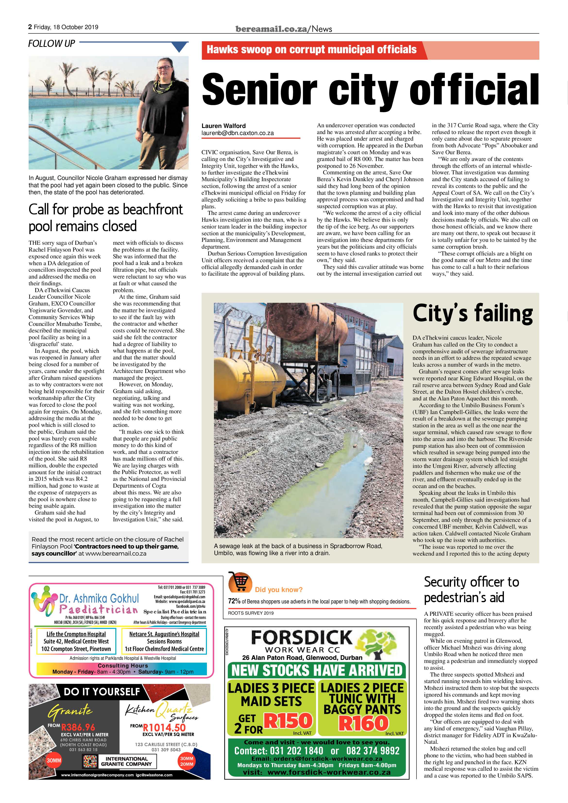 Berea Mail 18 October 2019 page 2