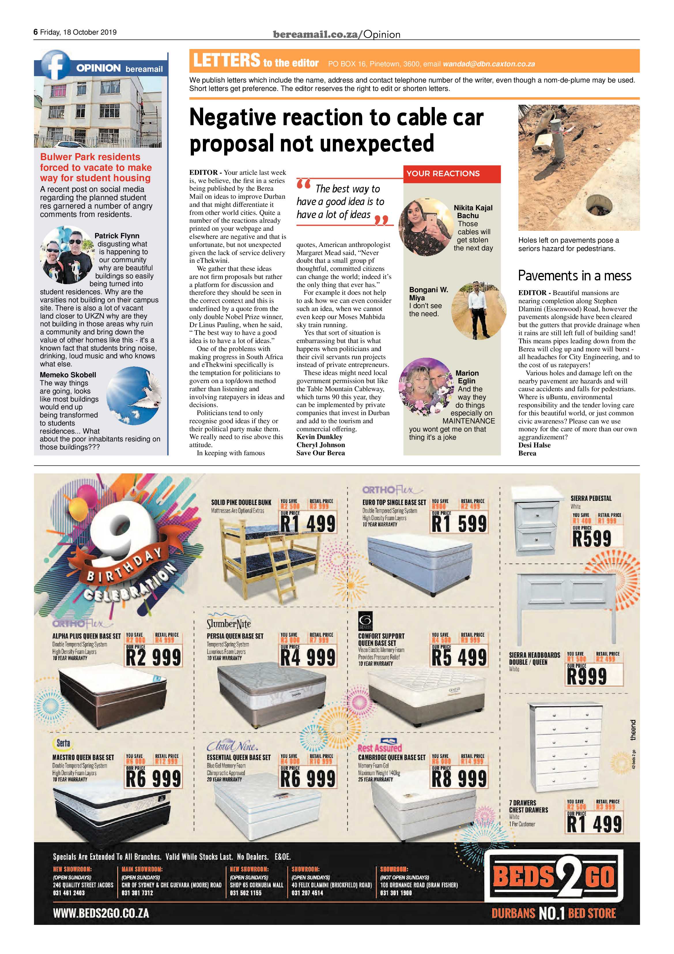Berea Mail 18 October 2019 page 6