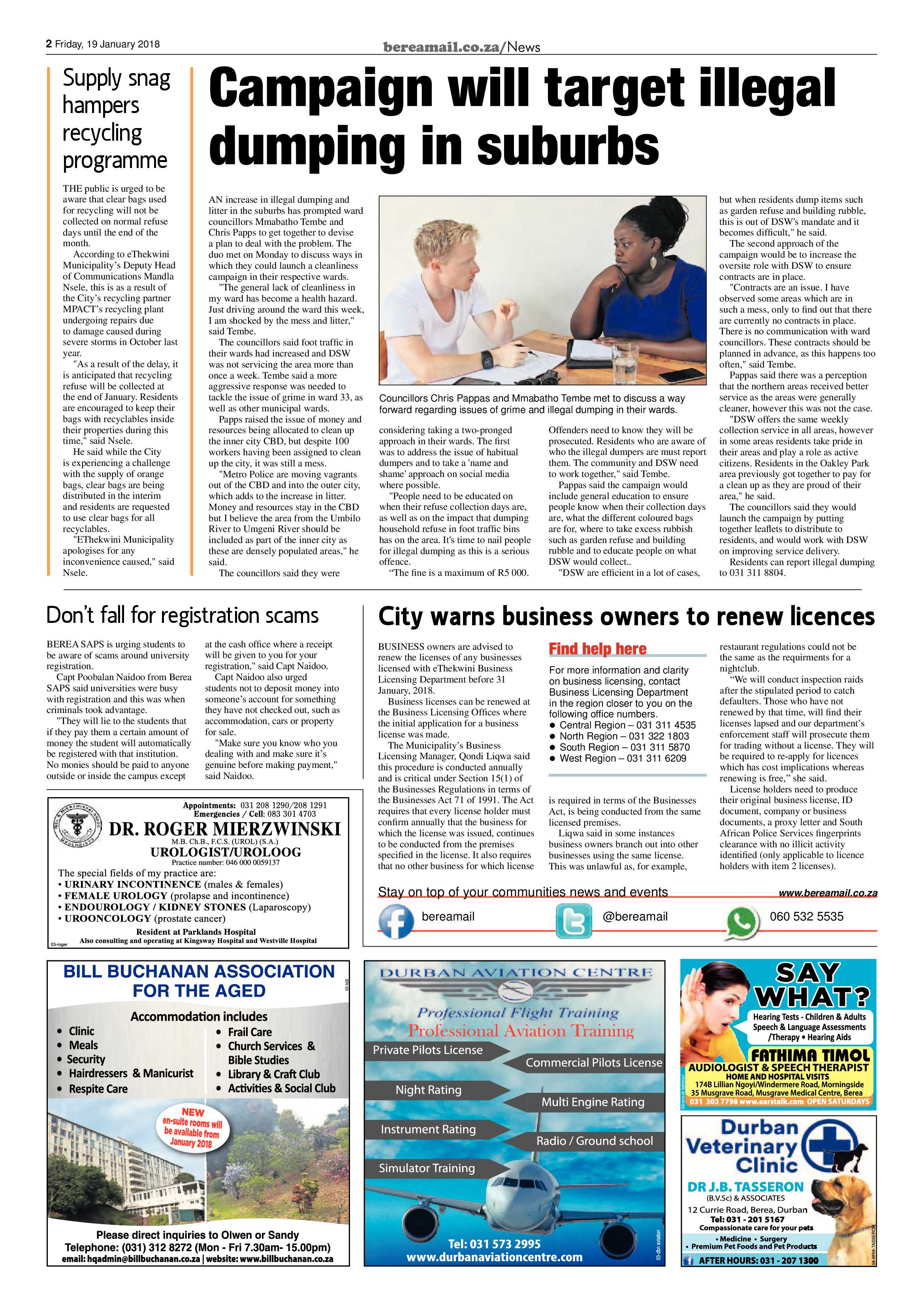 Berea Mail 19 January 2018 page 2