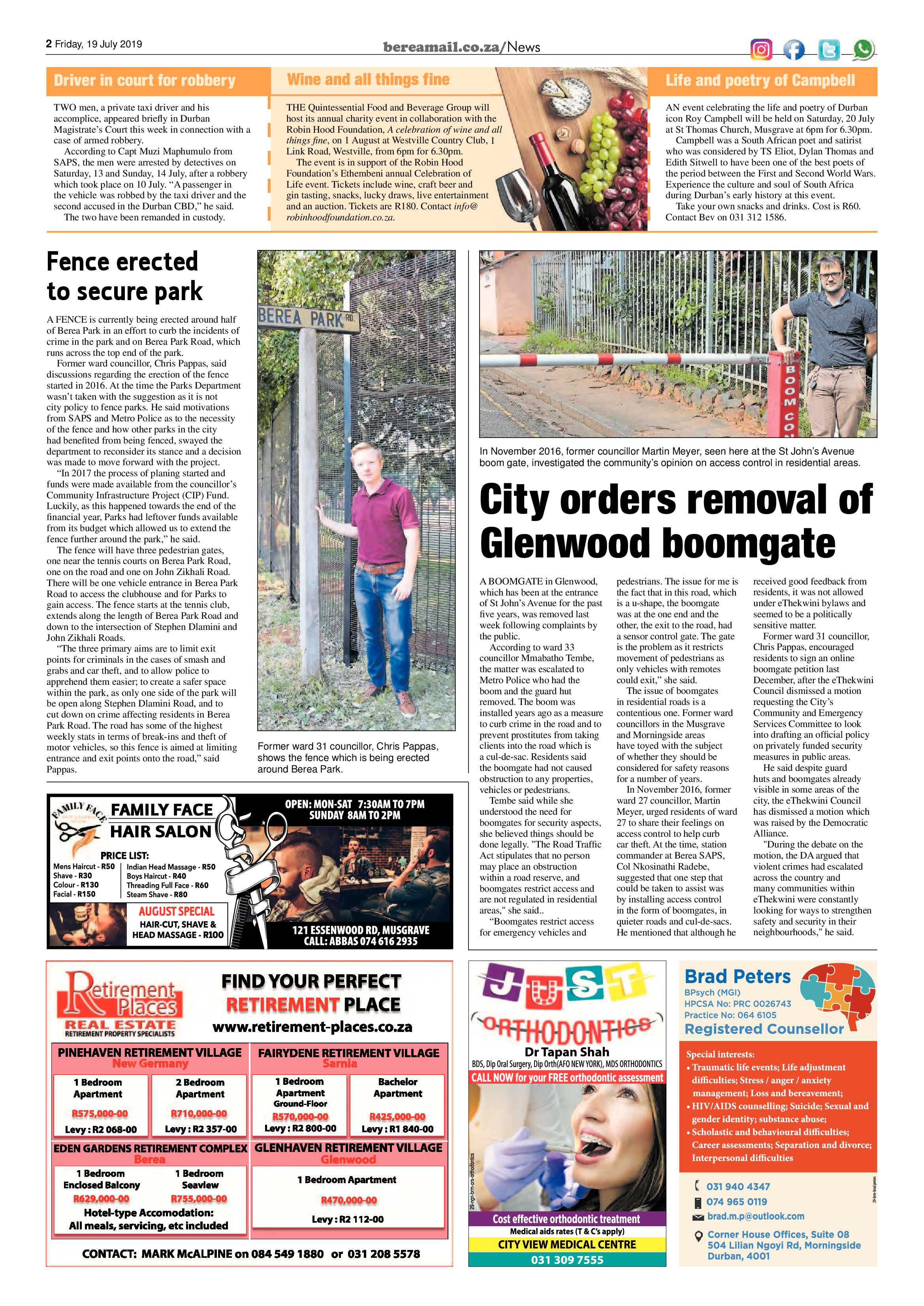 Berea Mail 19 July 2019 page 2