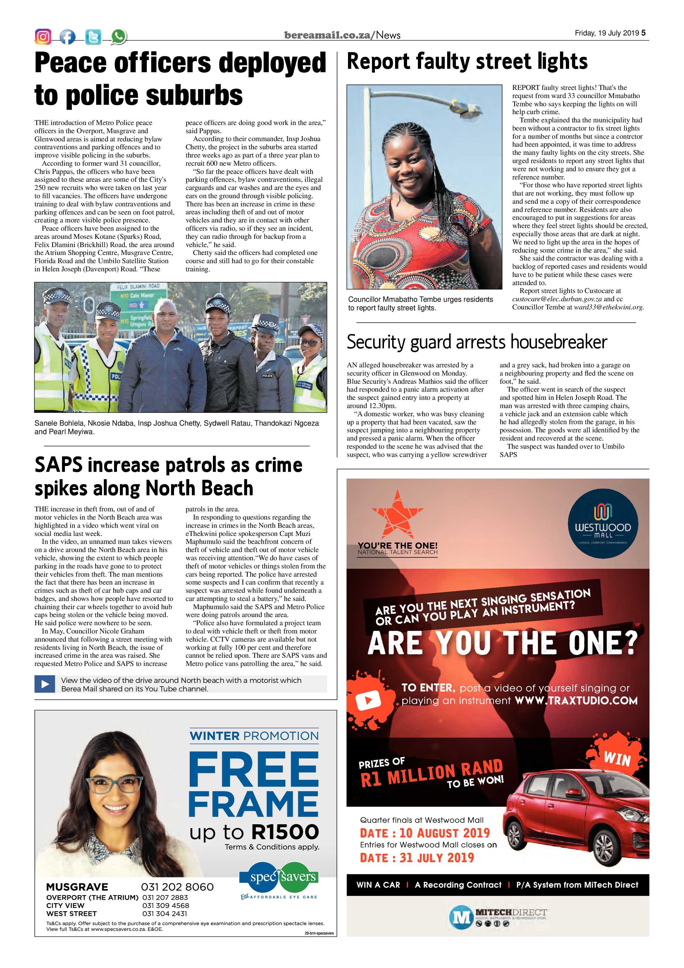 Berea Mail 19 July 2019 page 5