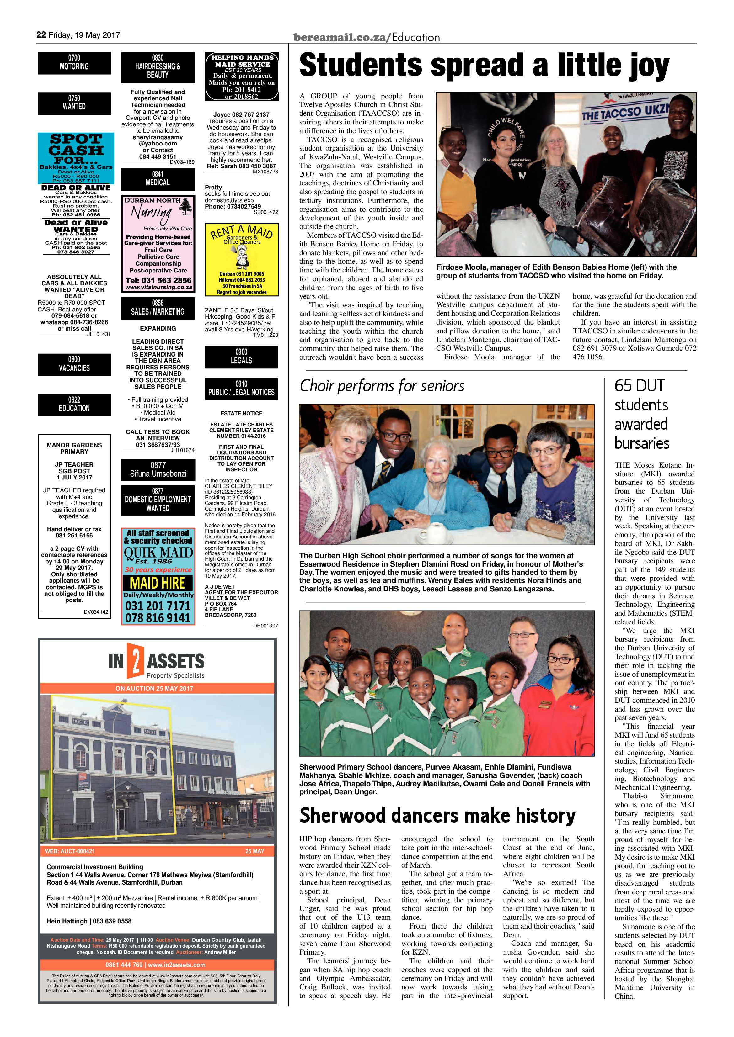 Berea Mail 19 May 2017 page 22