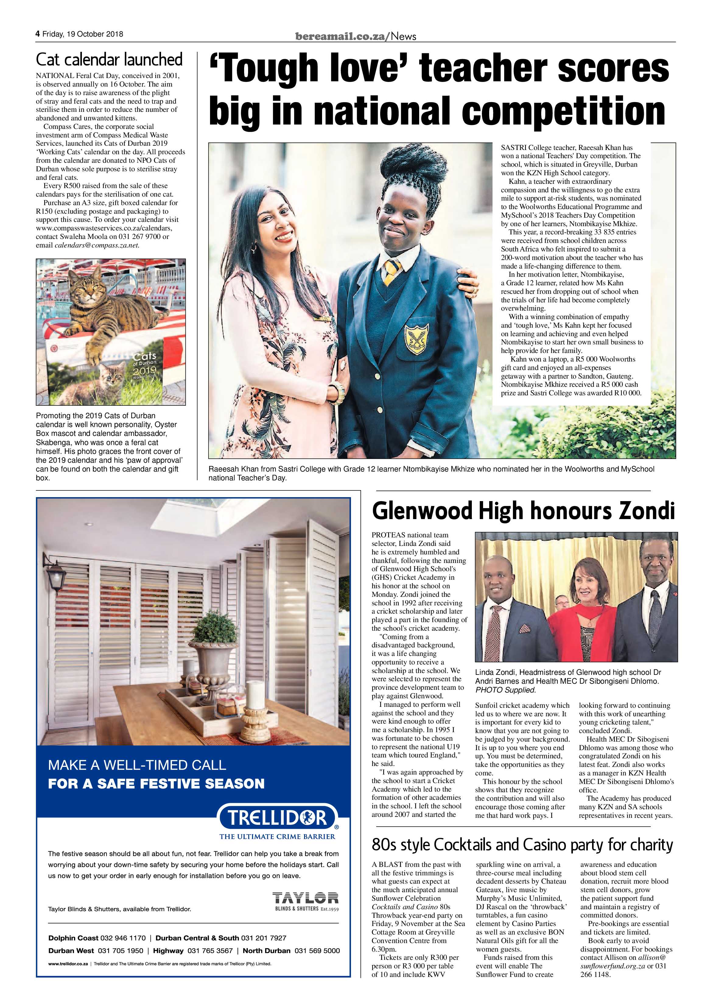 Berea Mail 19 October 2018 page 4