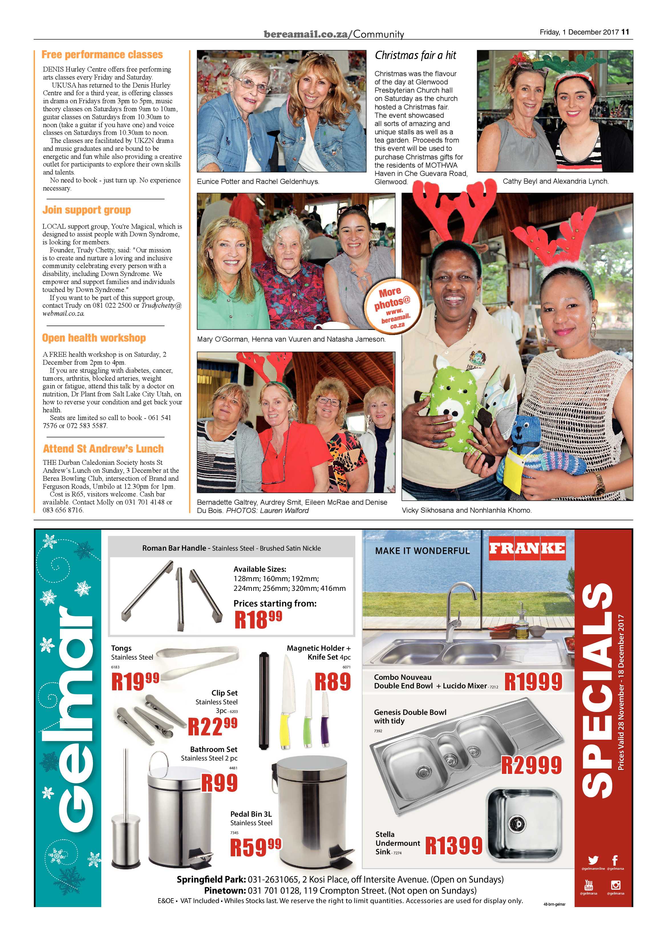 Berea Mail 1 December 2017 page 11