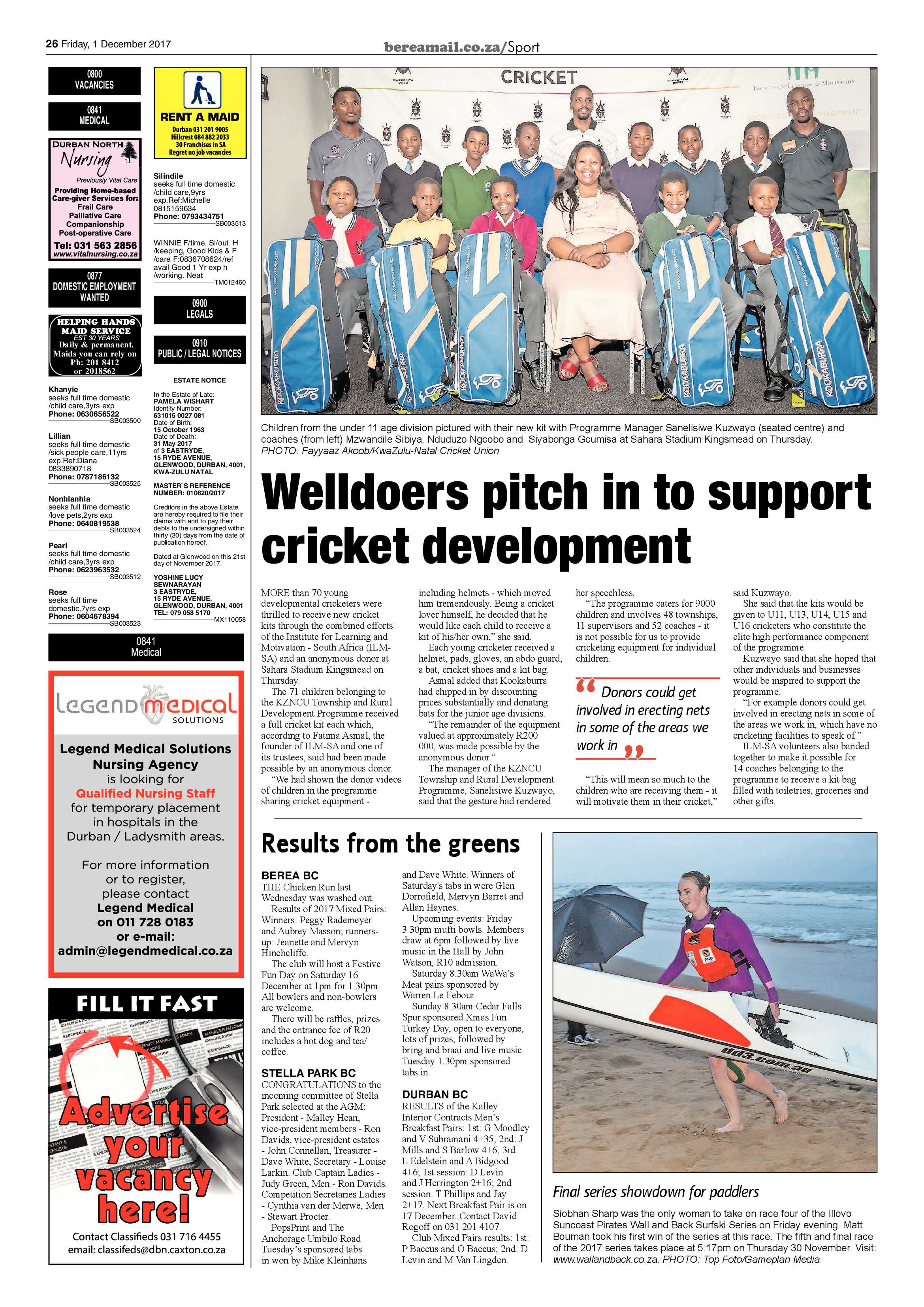 Berea Mail 1 December 2017 page 26