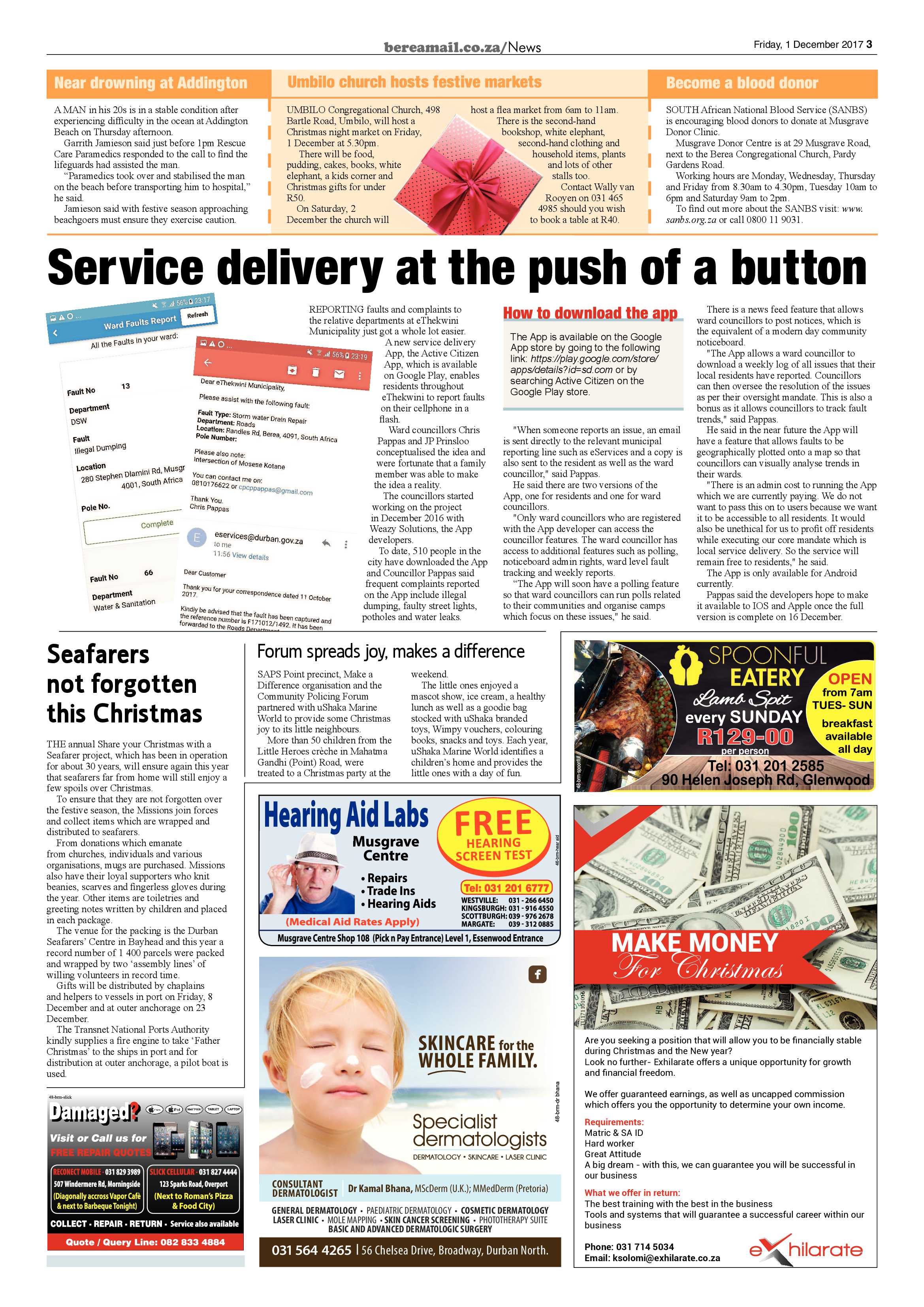 Berea Mail 1 December 2017 page 3