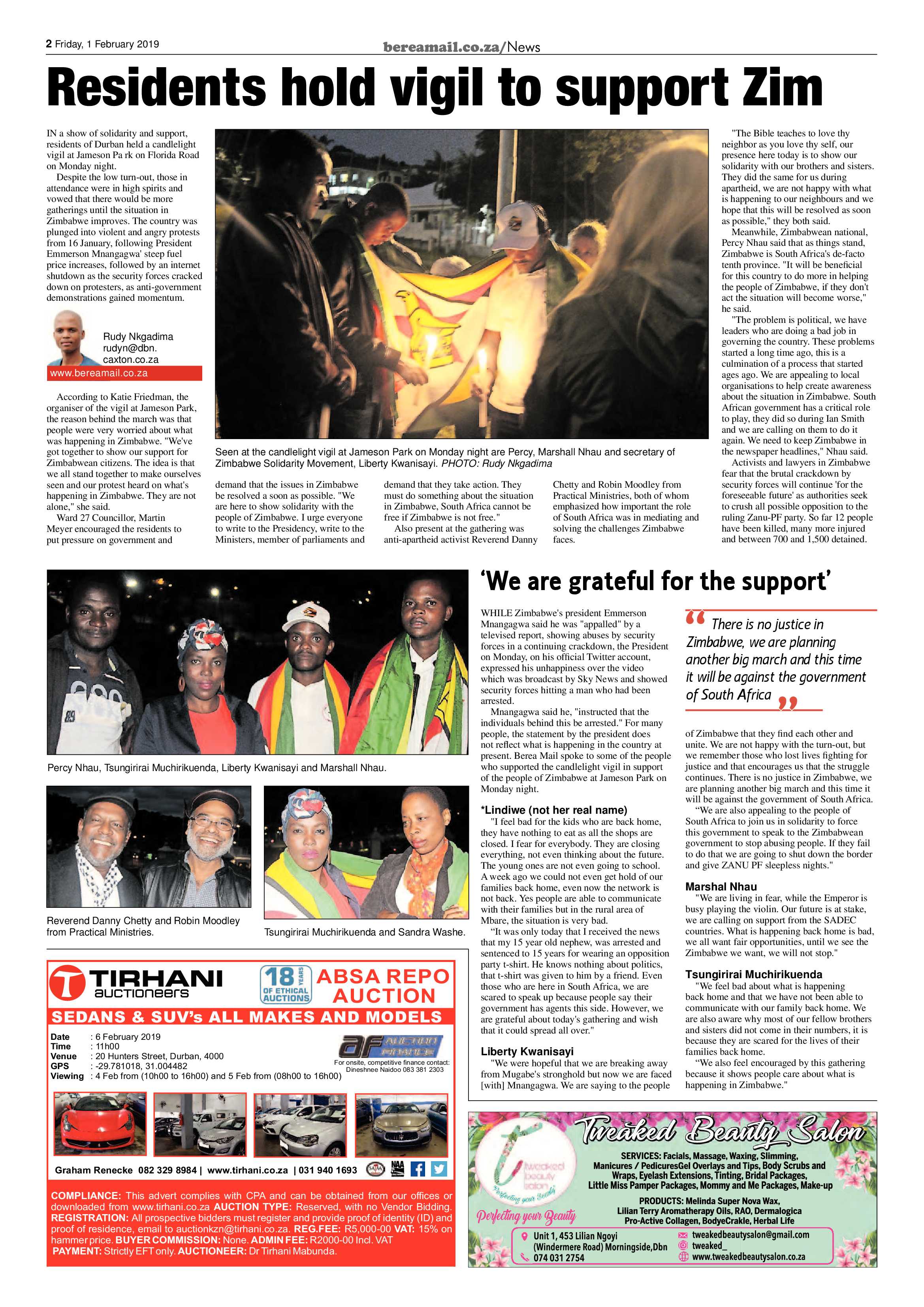 Berea Mail 1 February 2019 page 2