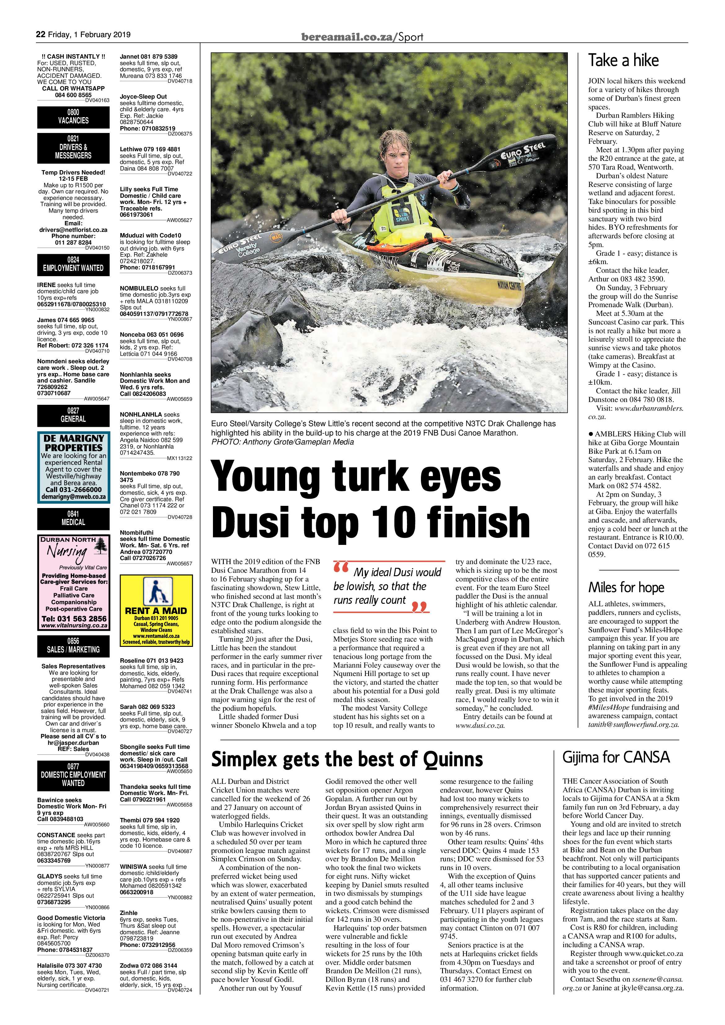 Berea Mail 1 February 2019 page 22