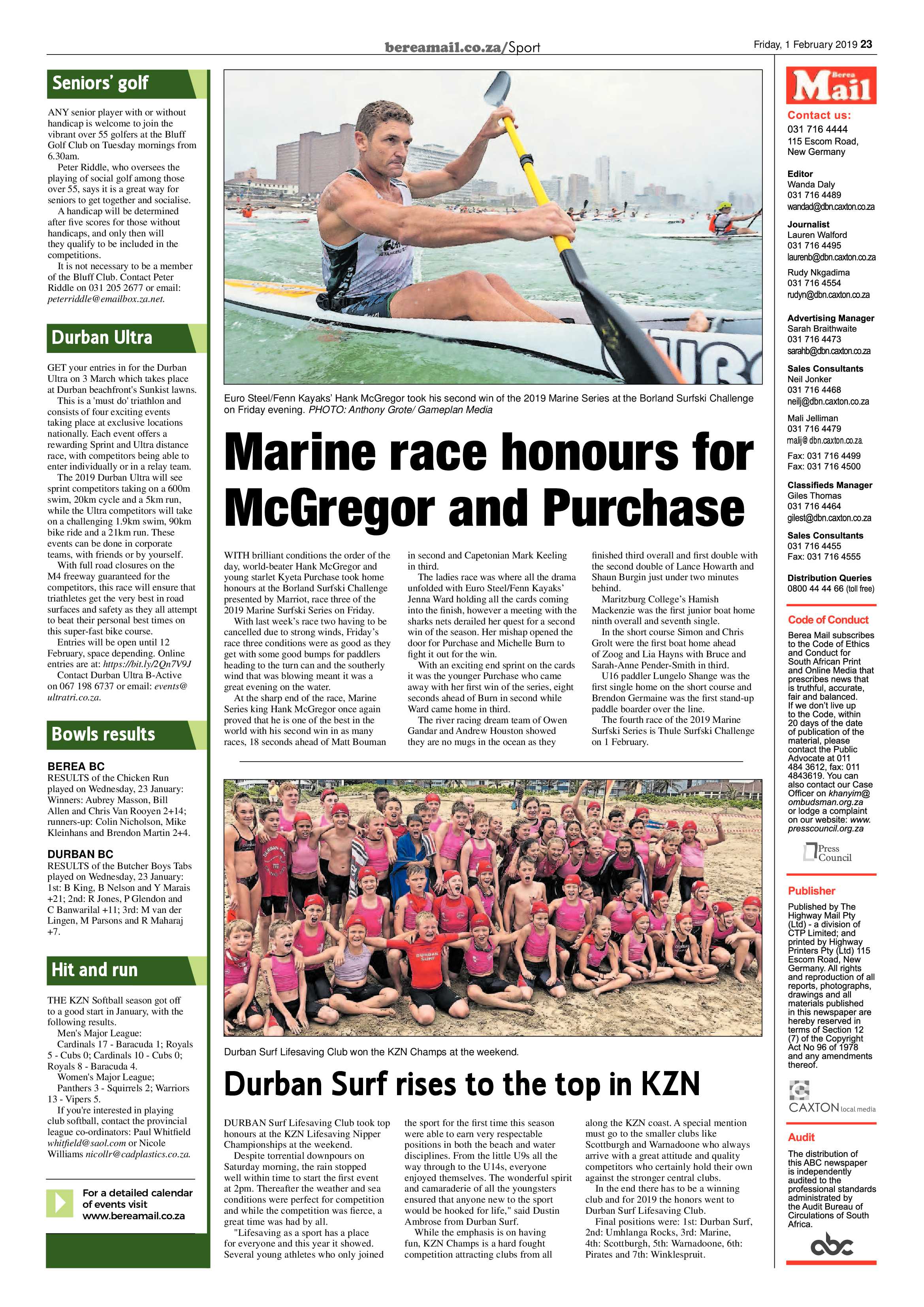 Berea Mail 1 February 2019 page 23