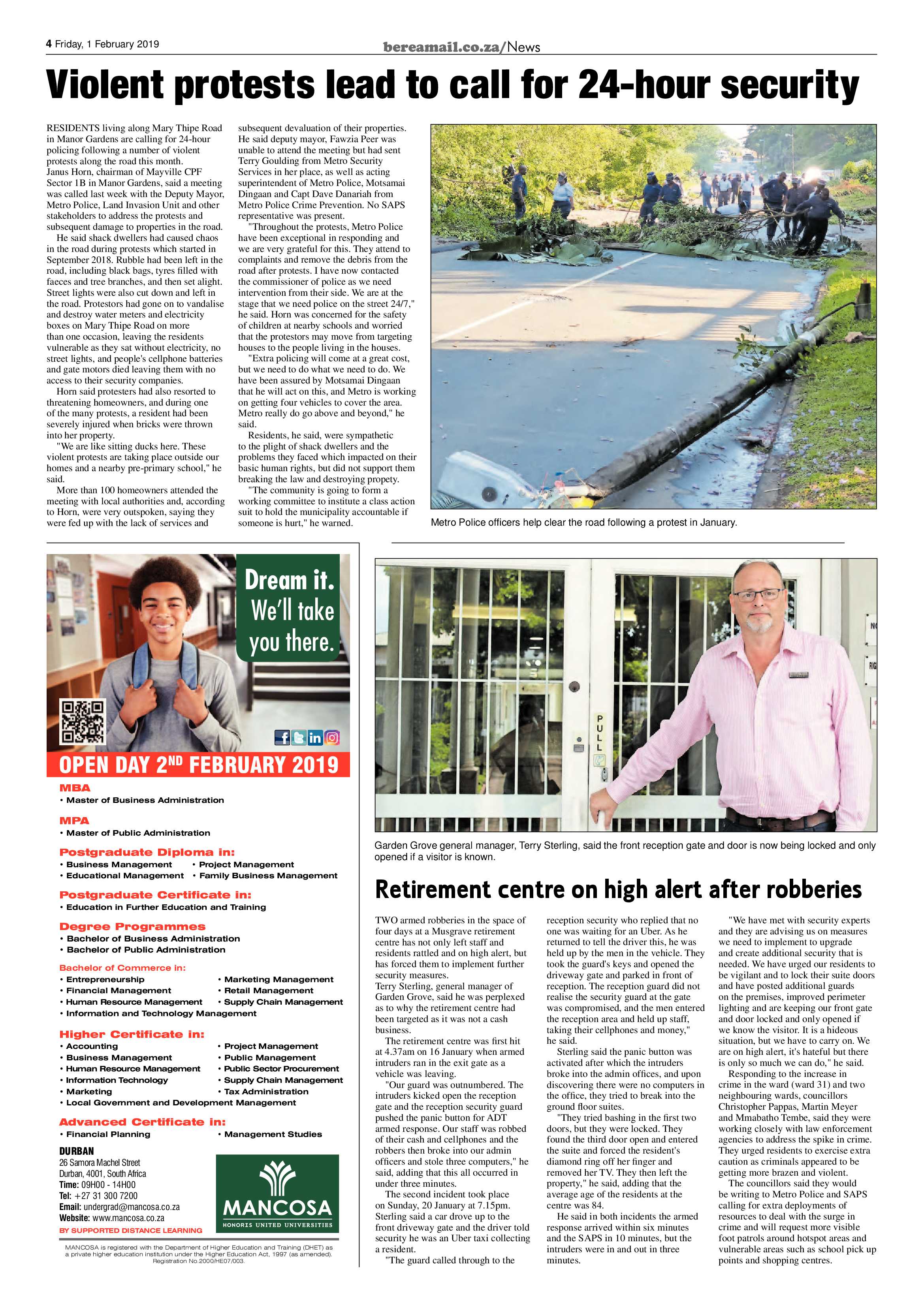 Berea Mail 1 February 2019 page 4