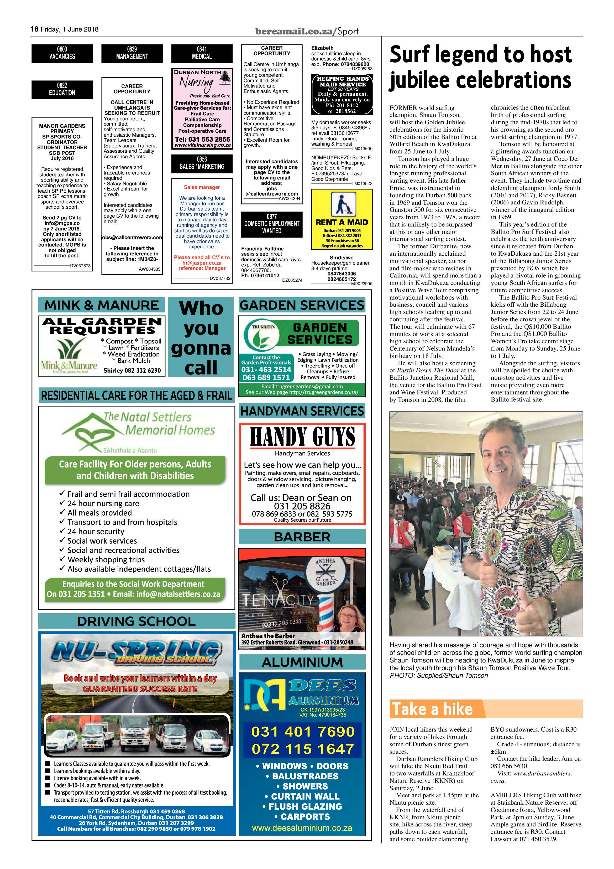Berea Mail 1 June 2018 page 18