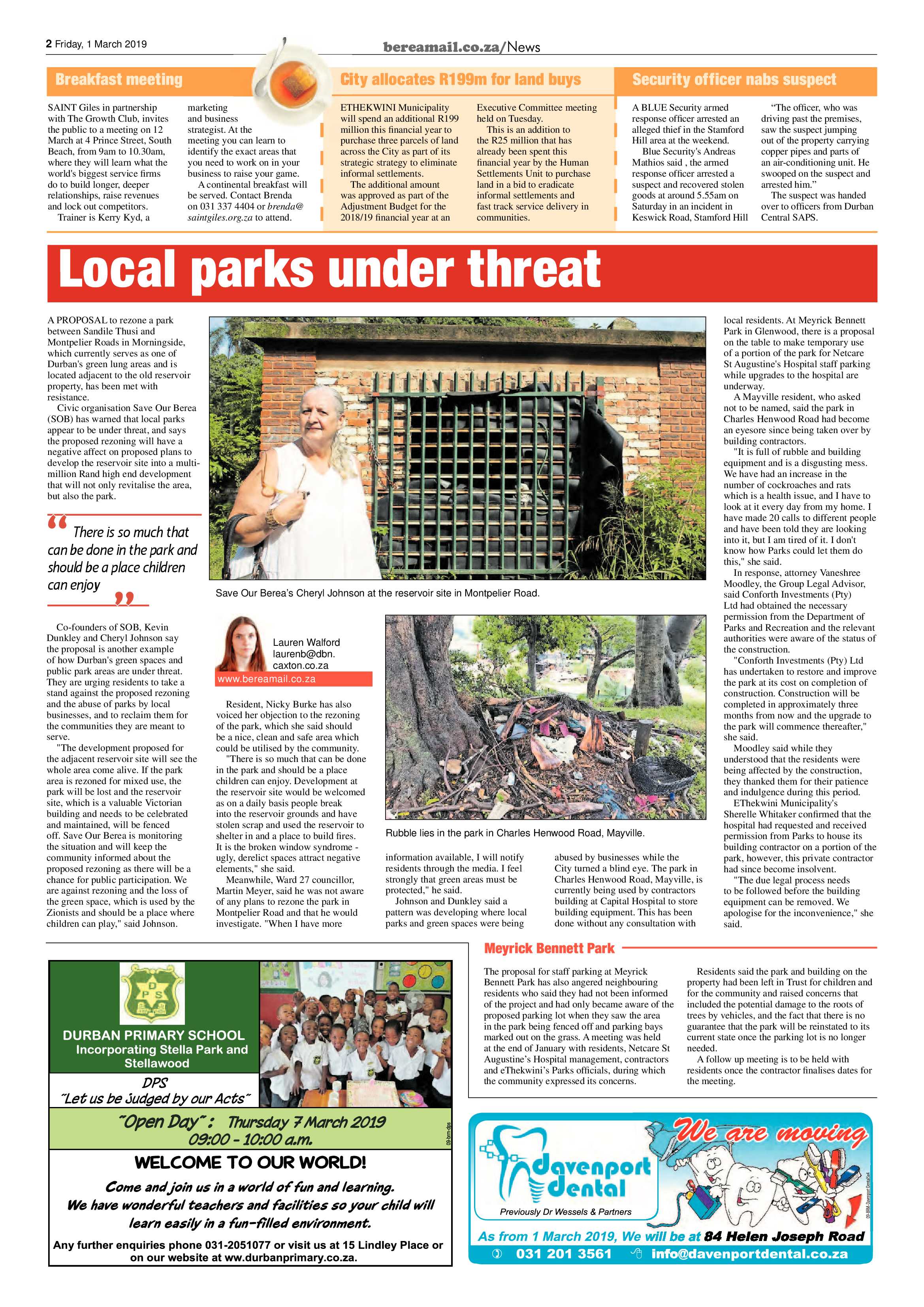 Berea Mail 1 March 2019 page 2