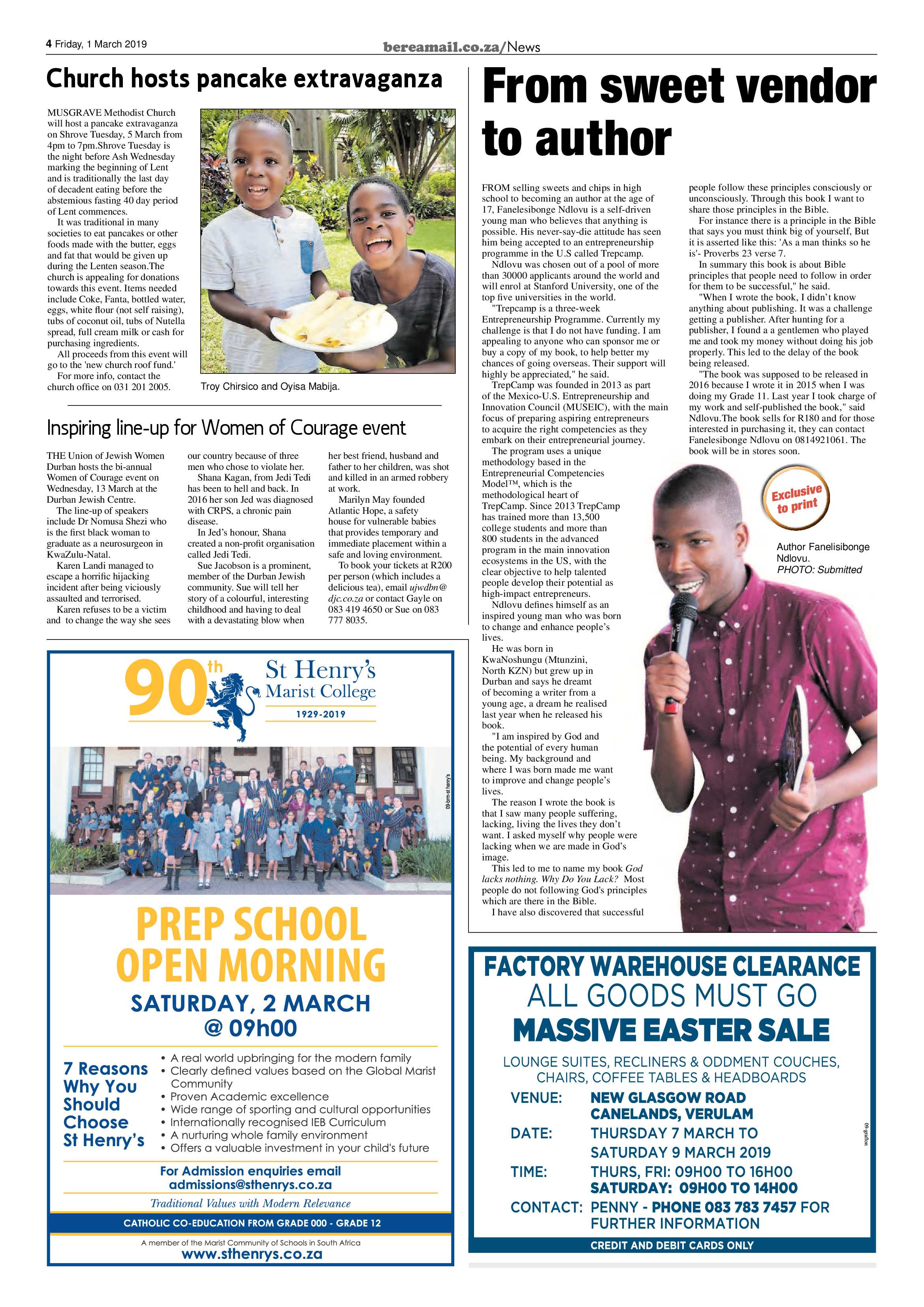 Berea Mail 1 March 2019 page 4