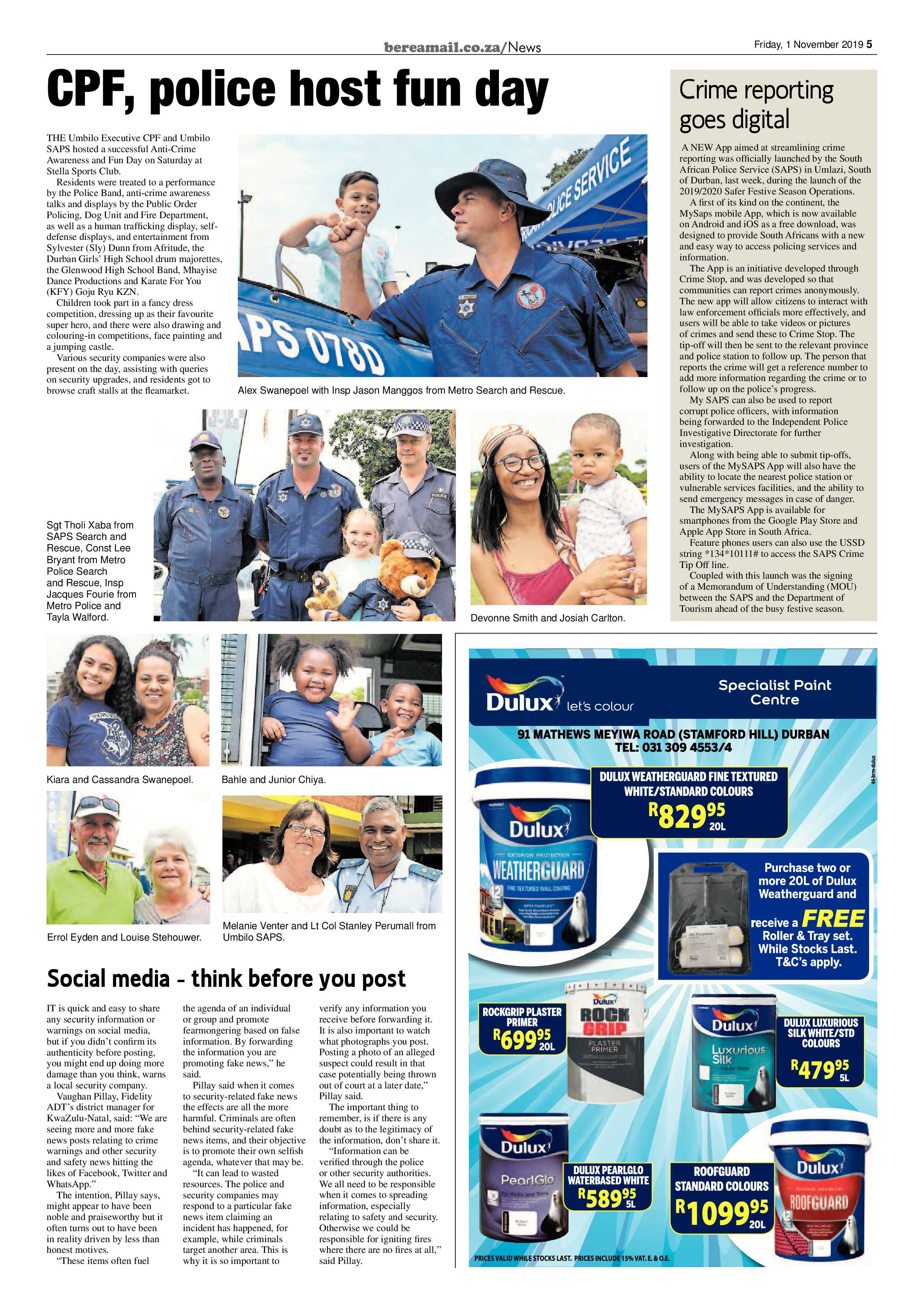 Berea Mail 1 November 2019 page 5