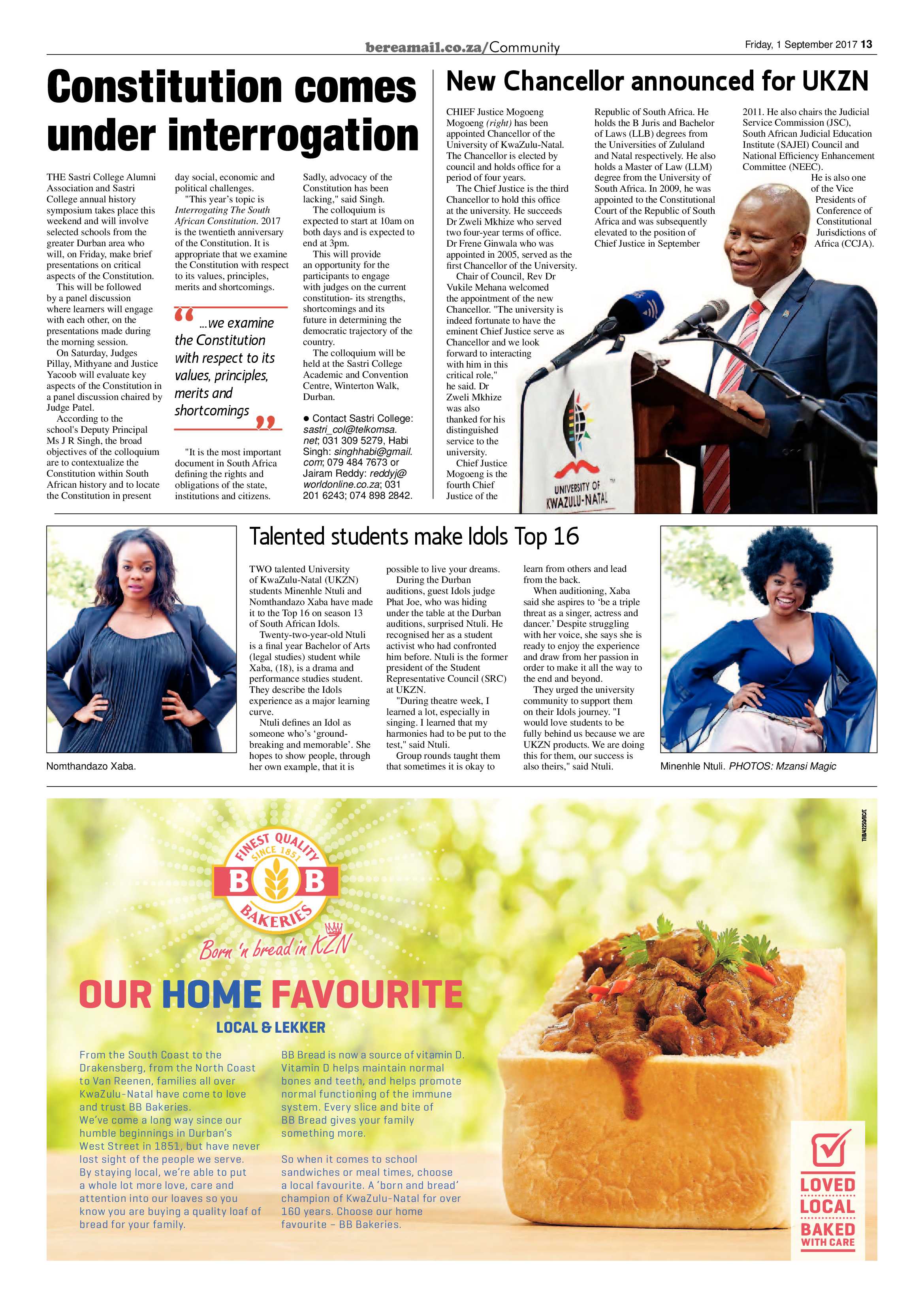 Berea Mail 1 September 2017 page 13