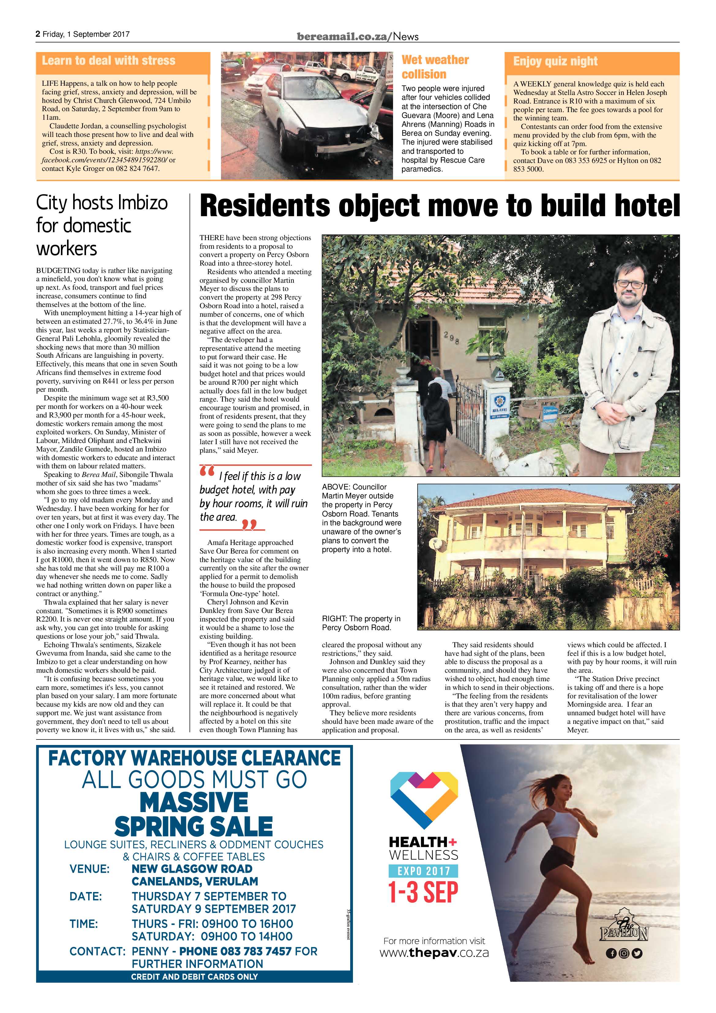 Berea Mail 1 September 2017 page 2