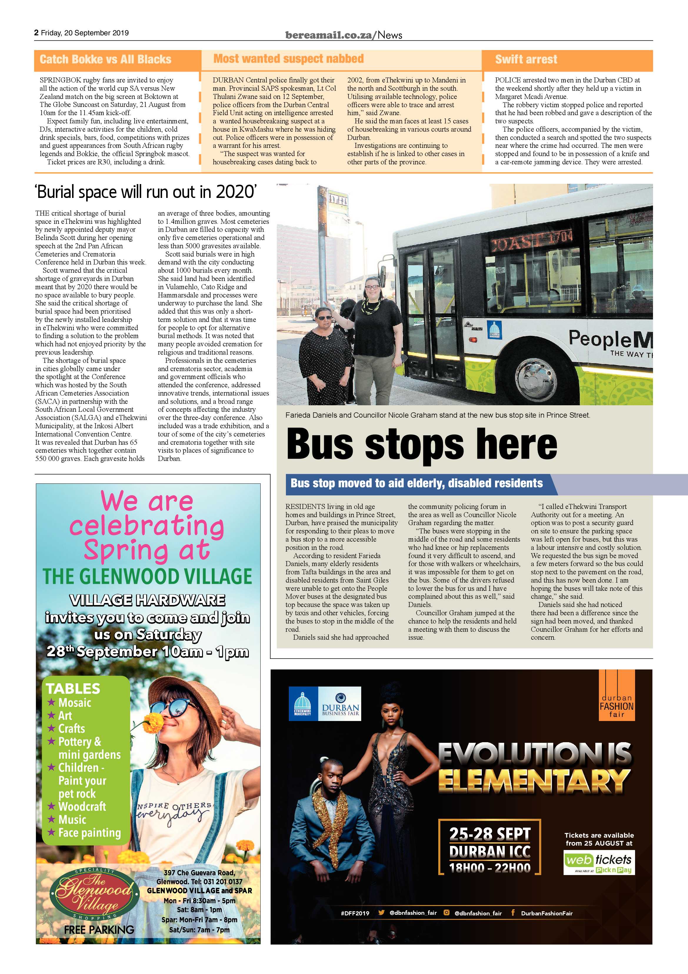 Berea Mail 20 September 2019 page 2