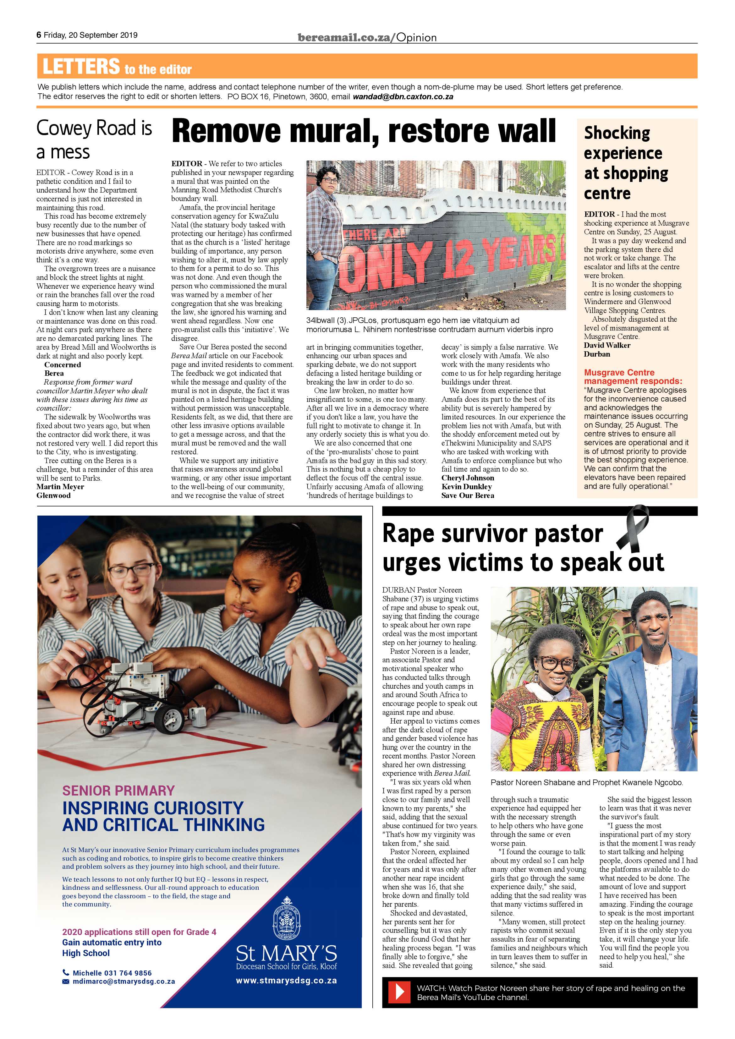 Berea Mail 20 September 2019 page 6