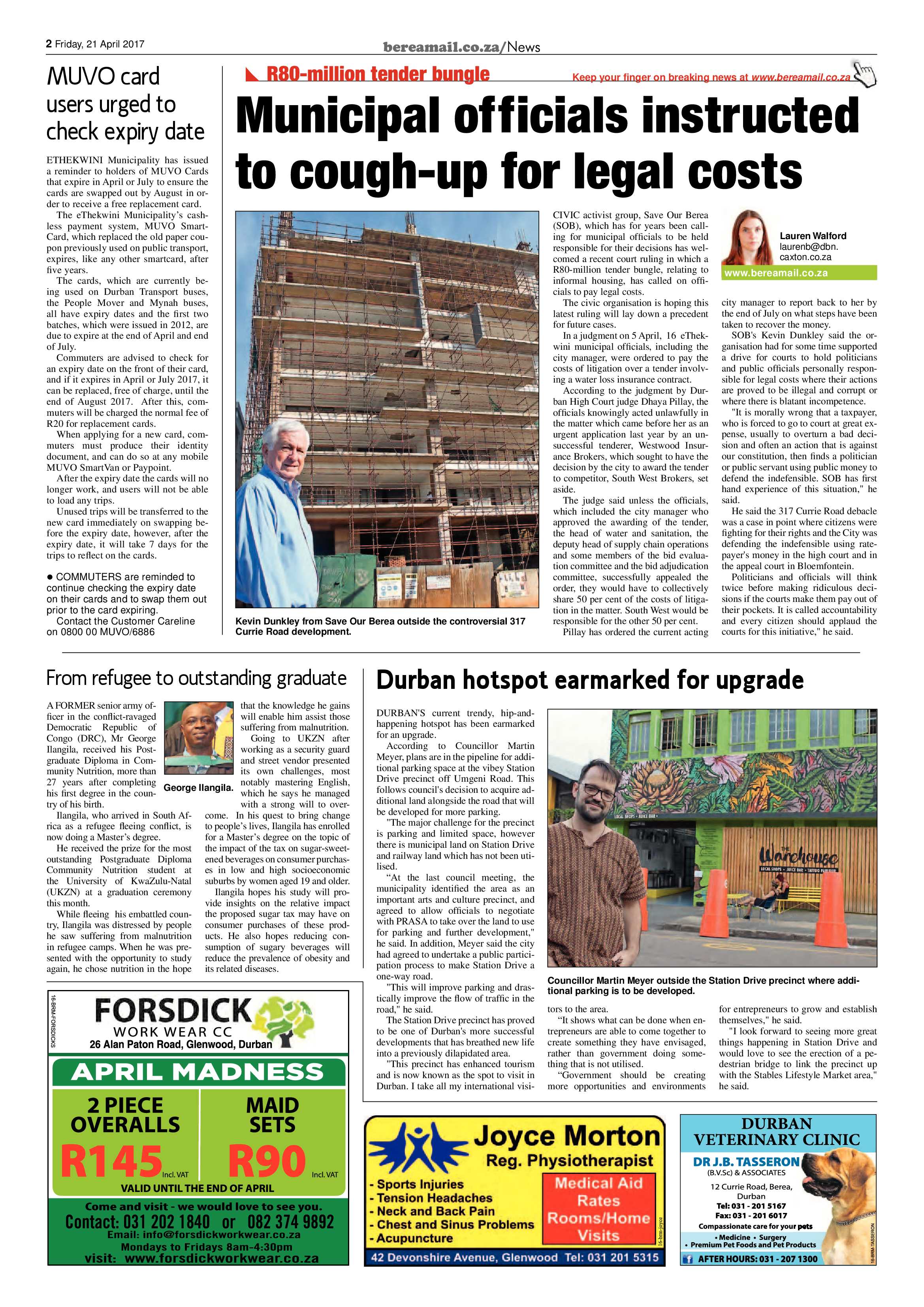 Berea Mail 21 April 2017 page 2