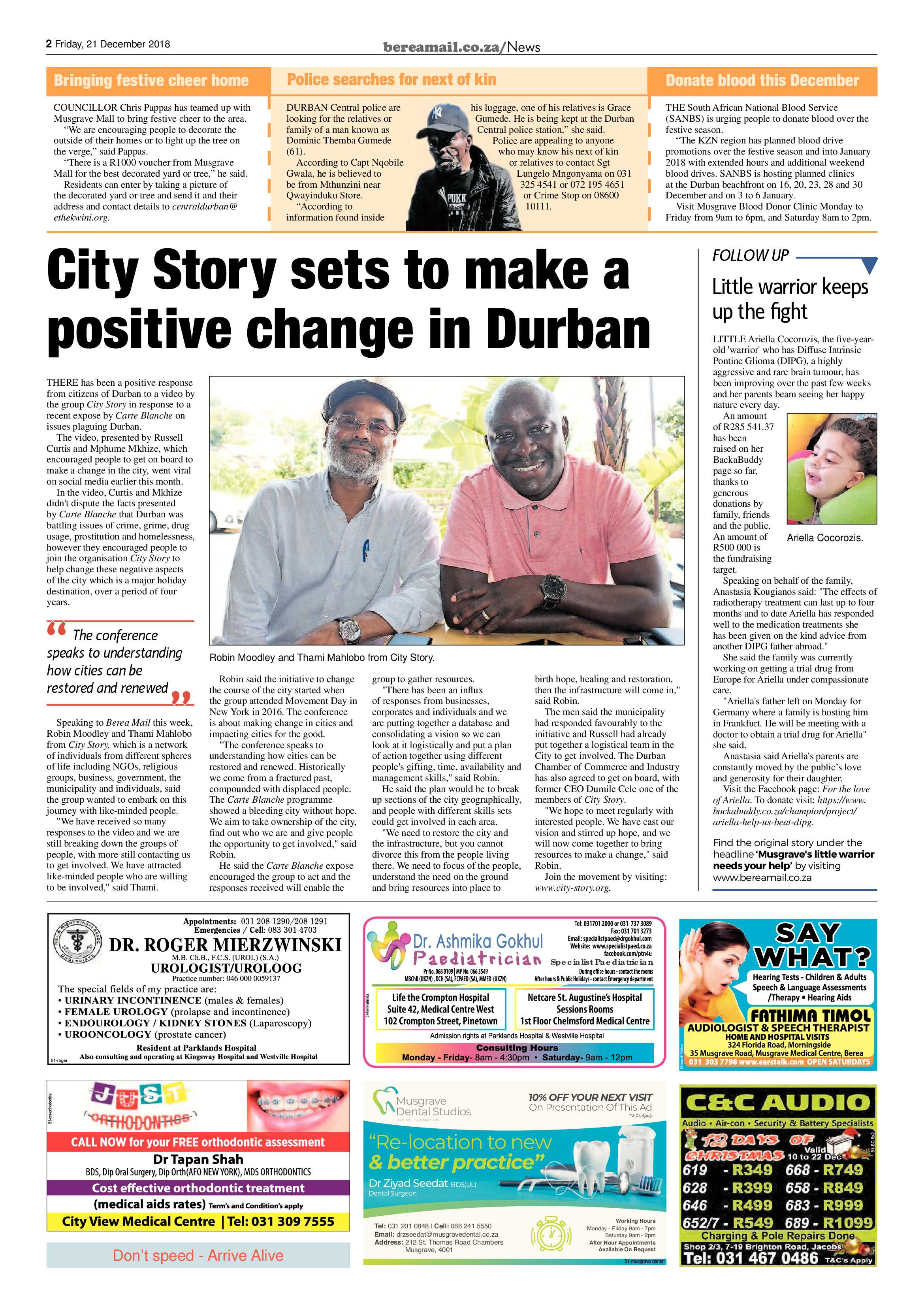 Berea Mail 21 December 2018 page 2