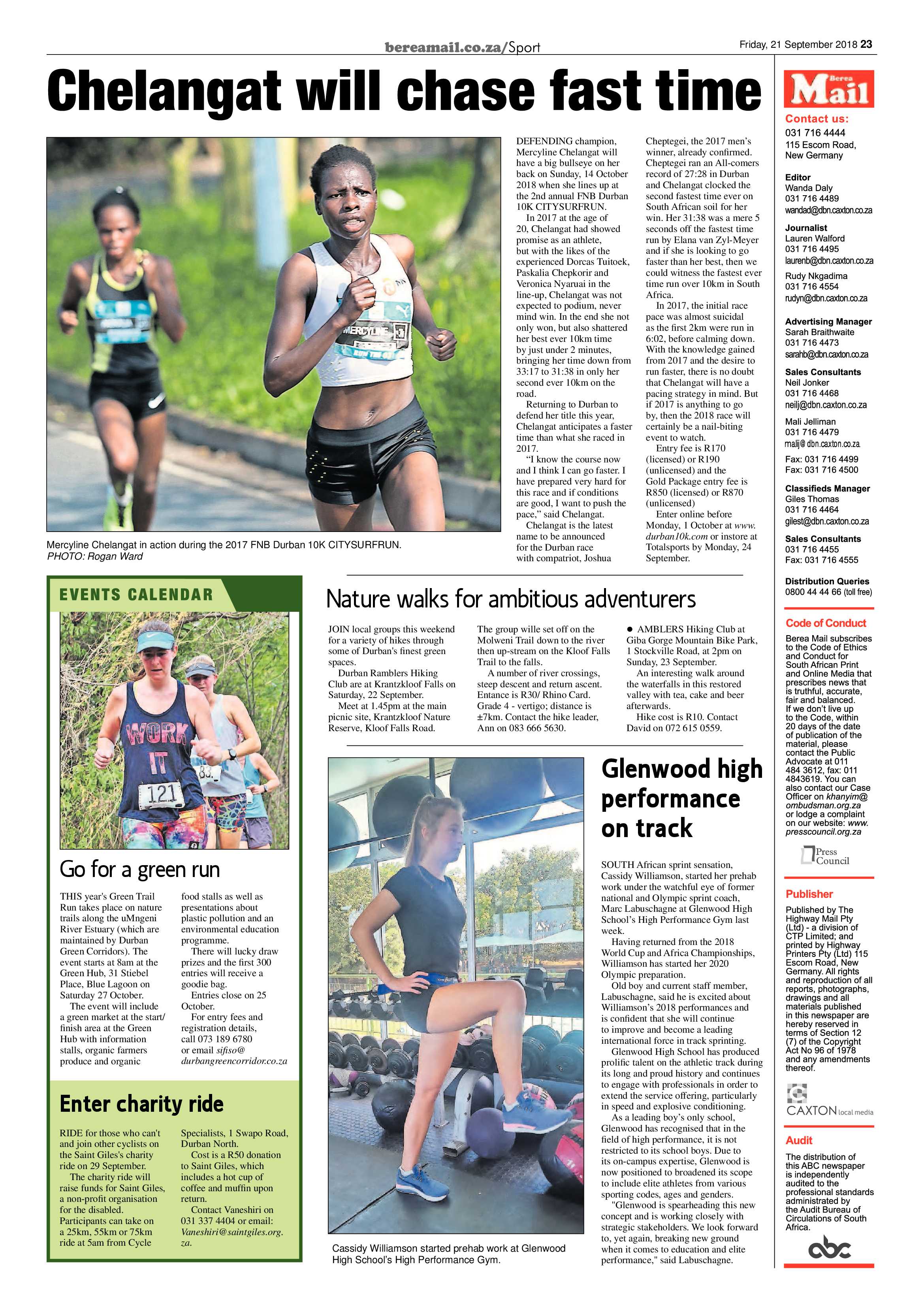 Berea Mail 21 September 2018 page 23