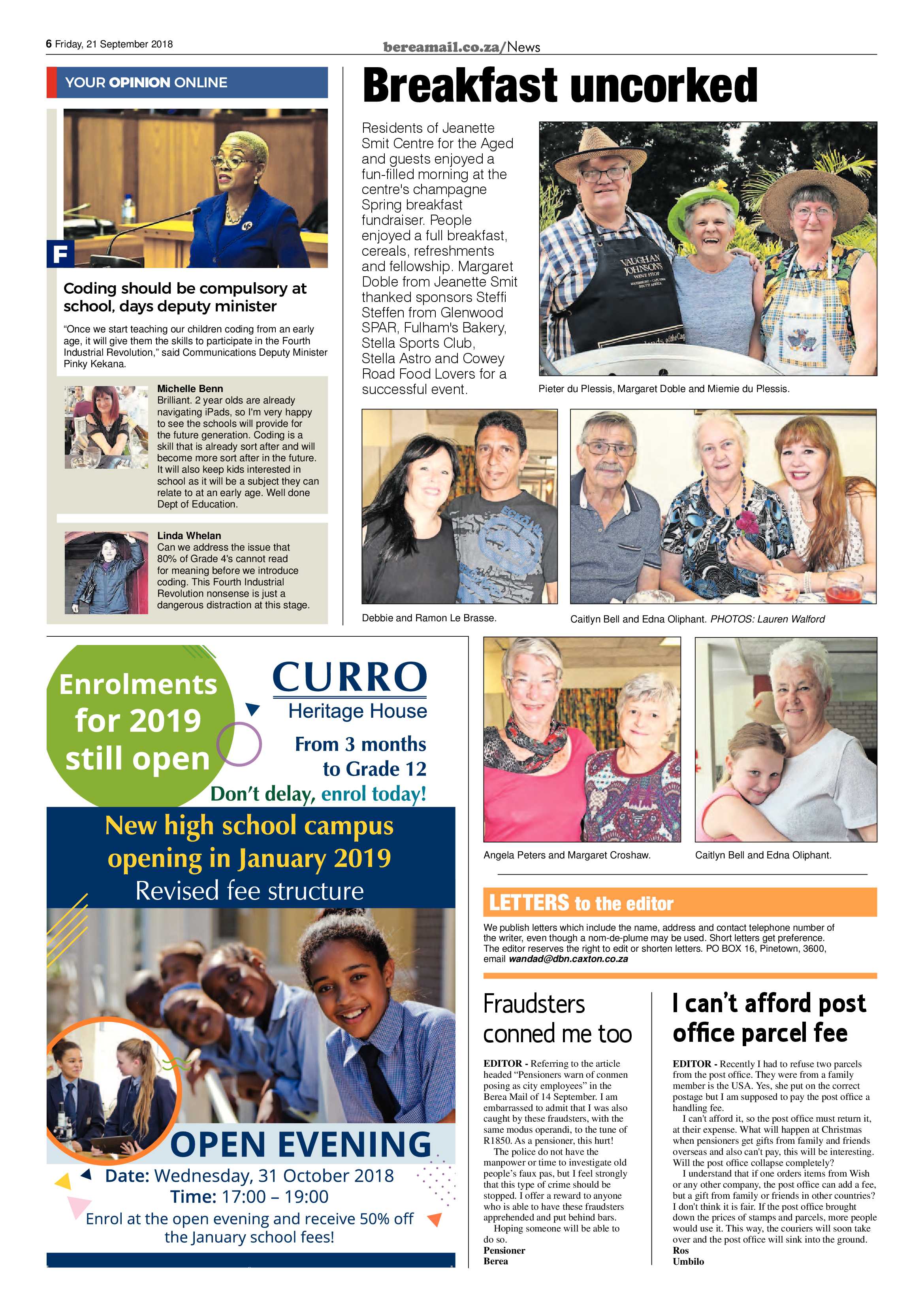Berea Mail 21 September 2018 page 6