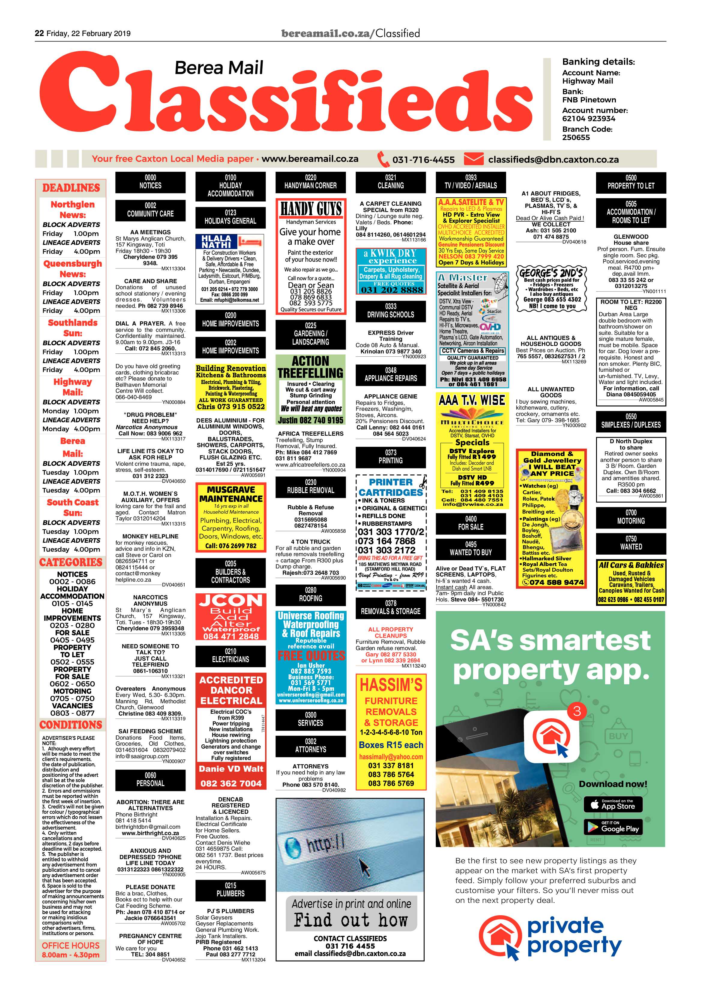 Berea Mail 22 February 2019 page 22