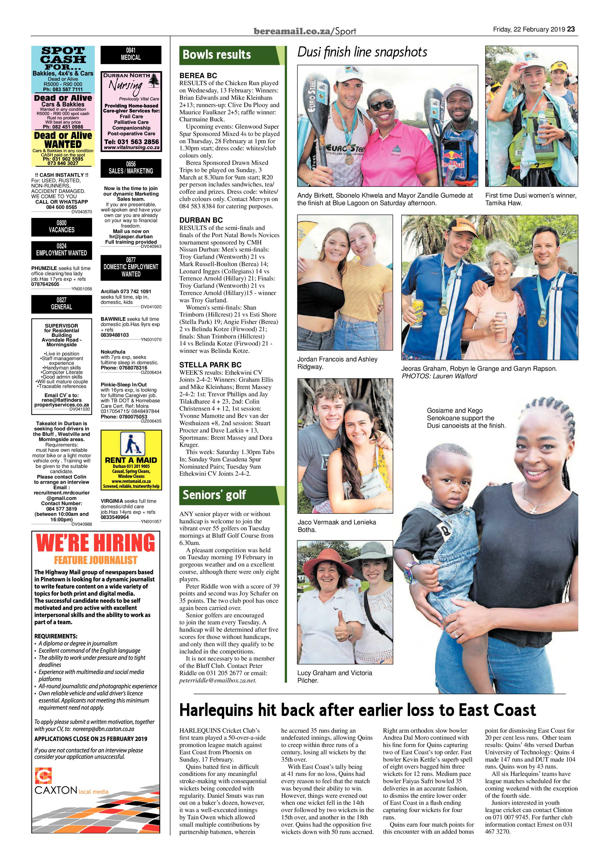 Berea Mail 22 February 2019 page 23