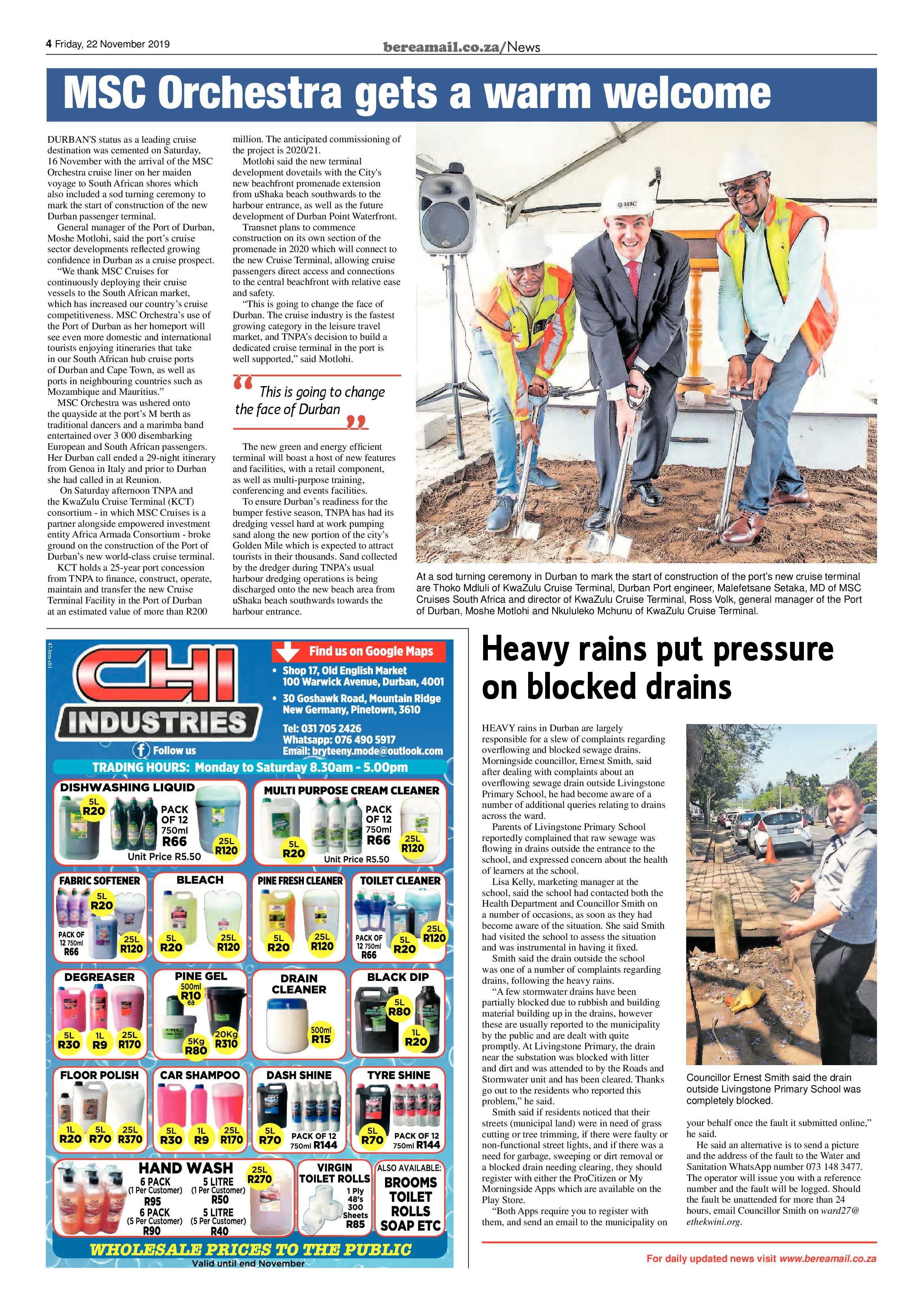 Berea Mail 22 November 2019 page 4
