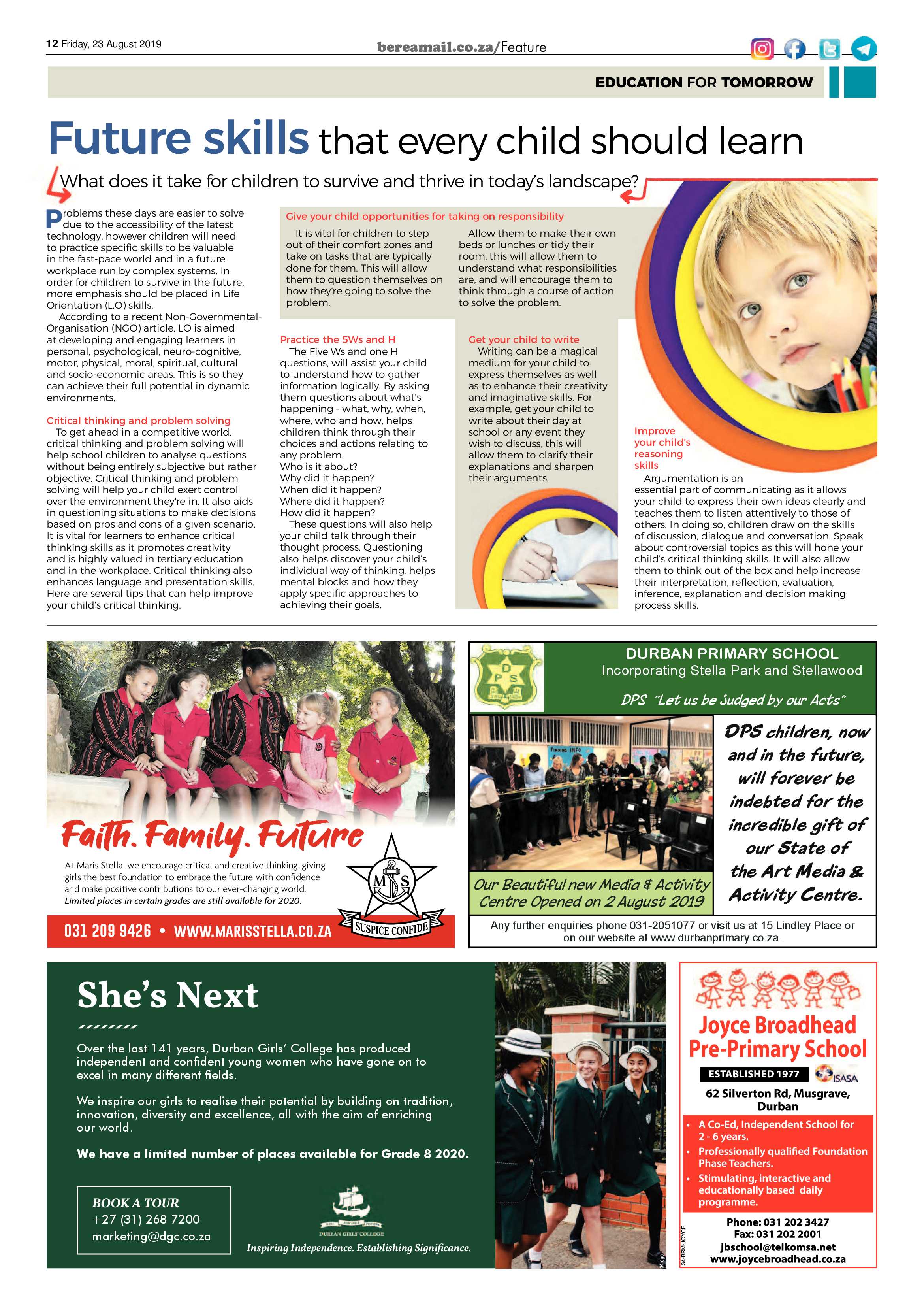 Berea Mail 23 August 2019 page 12