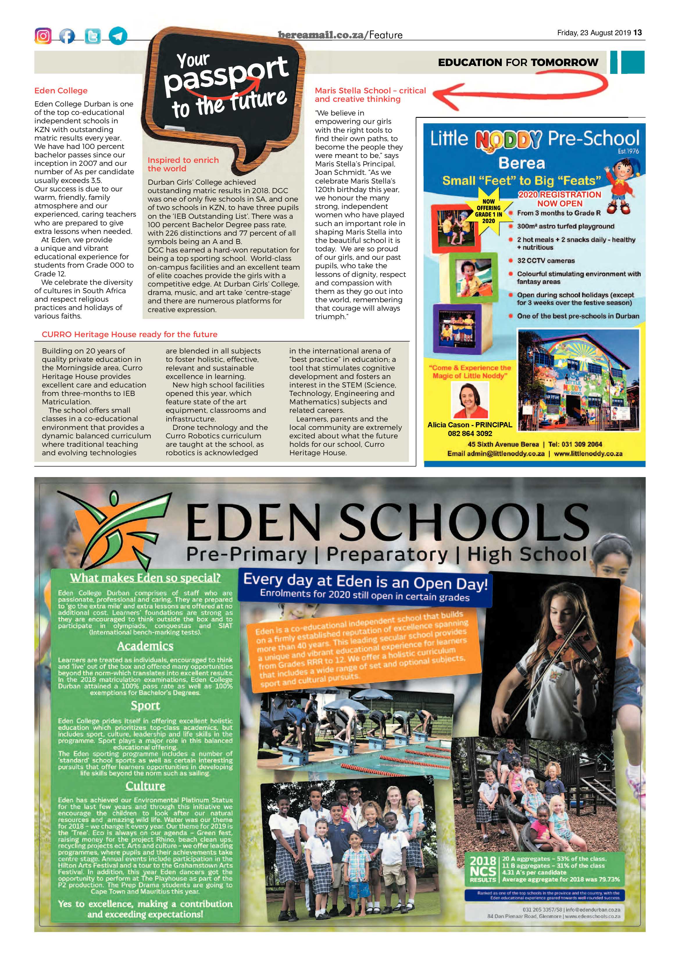 Berea Mail 23 August 2019 page 13