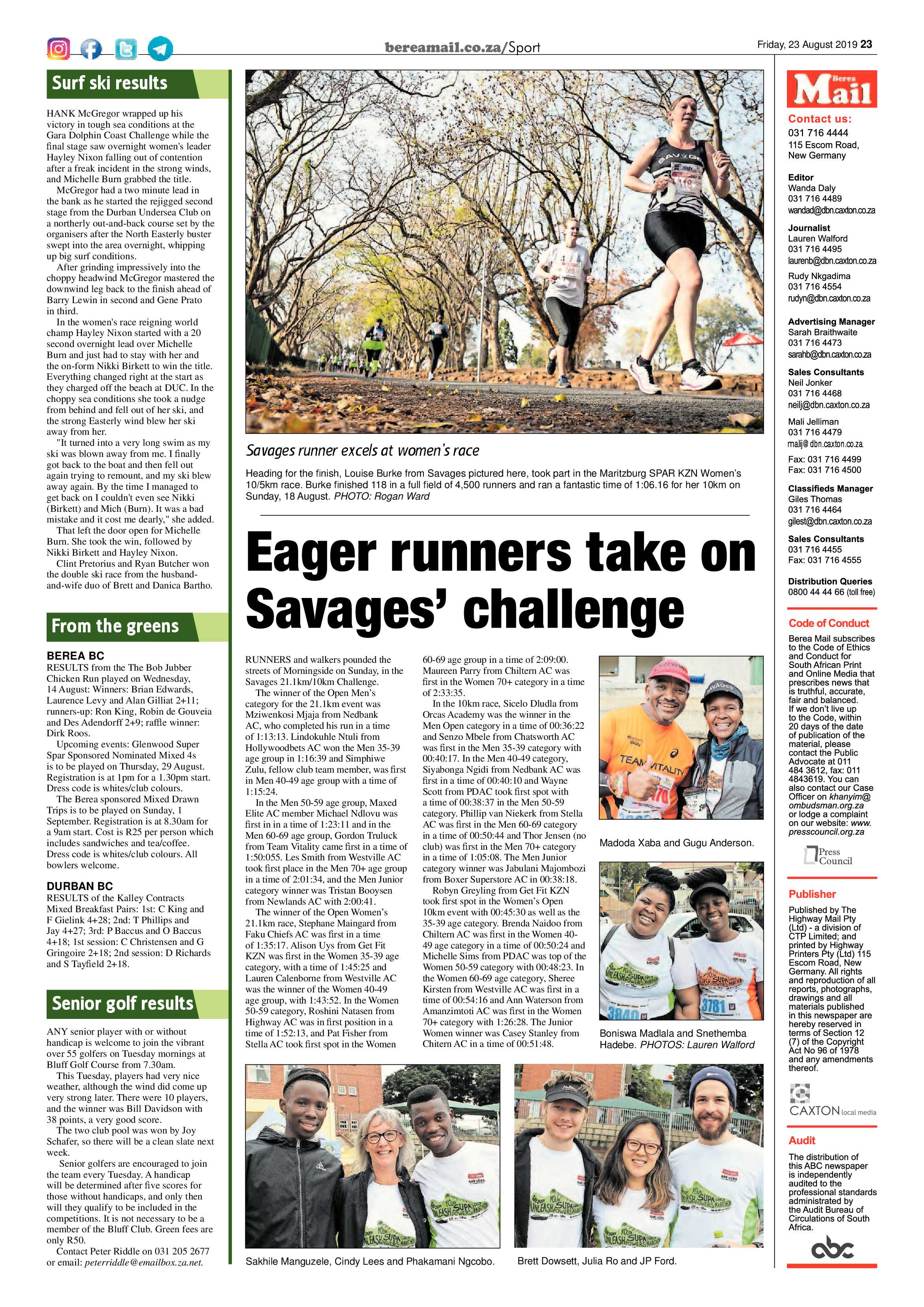 Berea Mail 23 August 2019 page 23