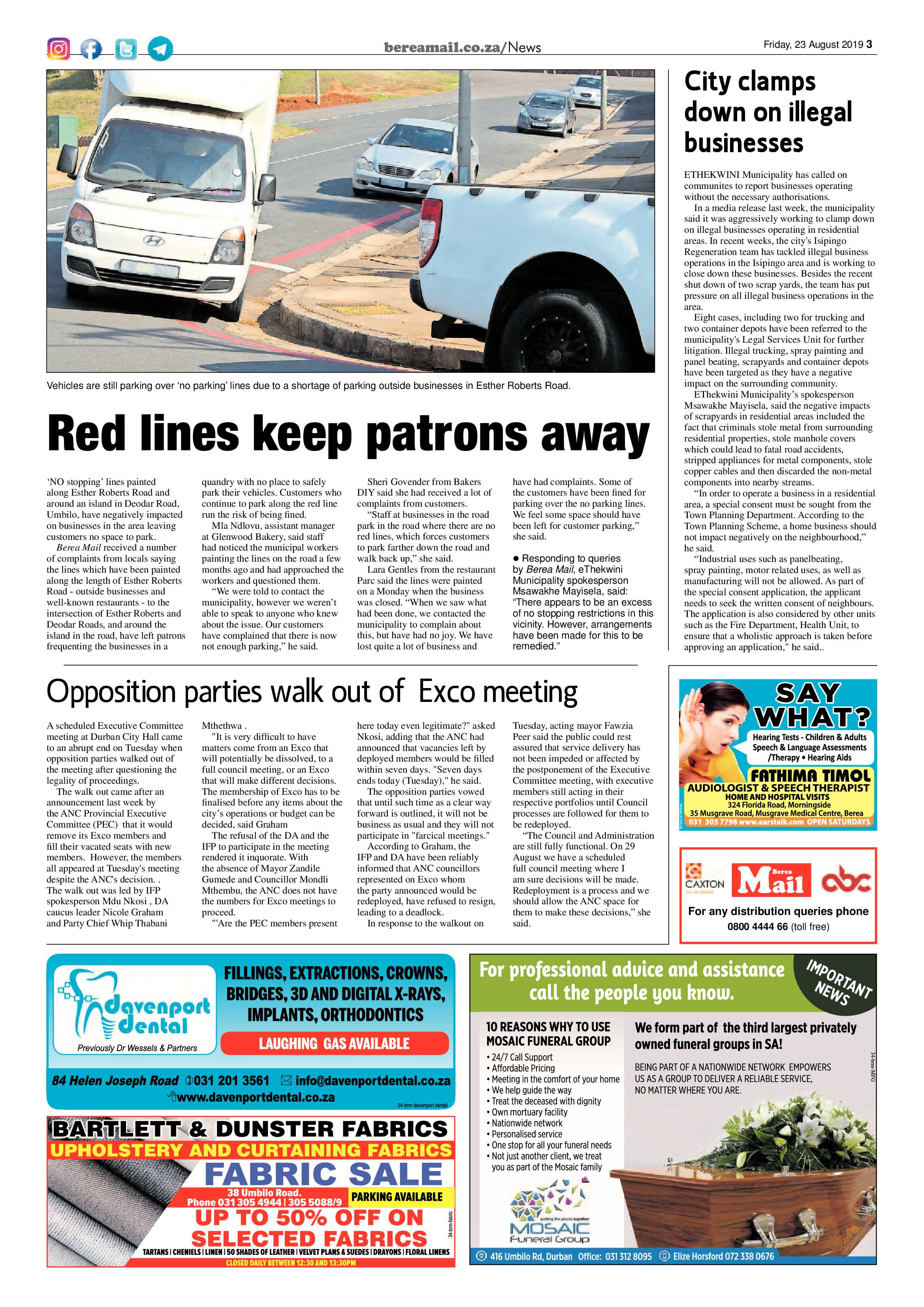 Berea Mail 23 August 2019 Berea Mail
