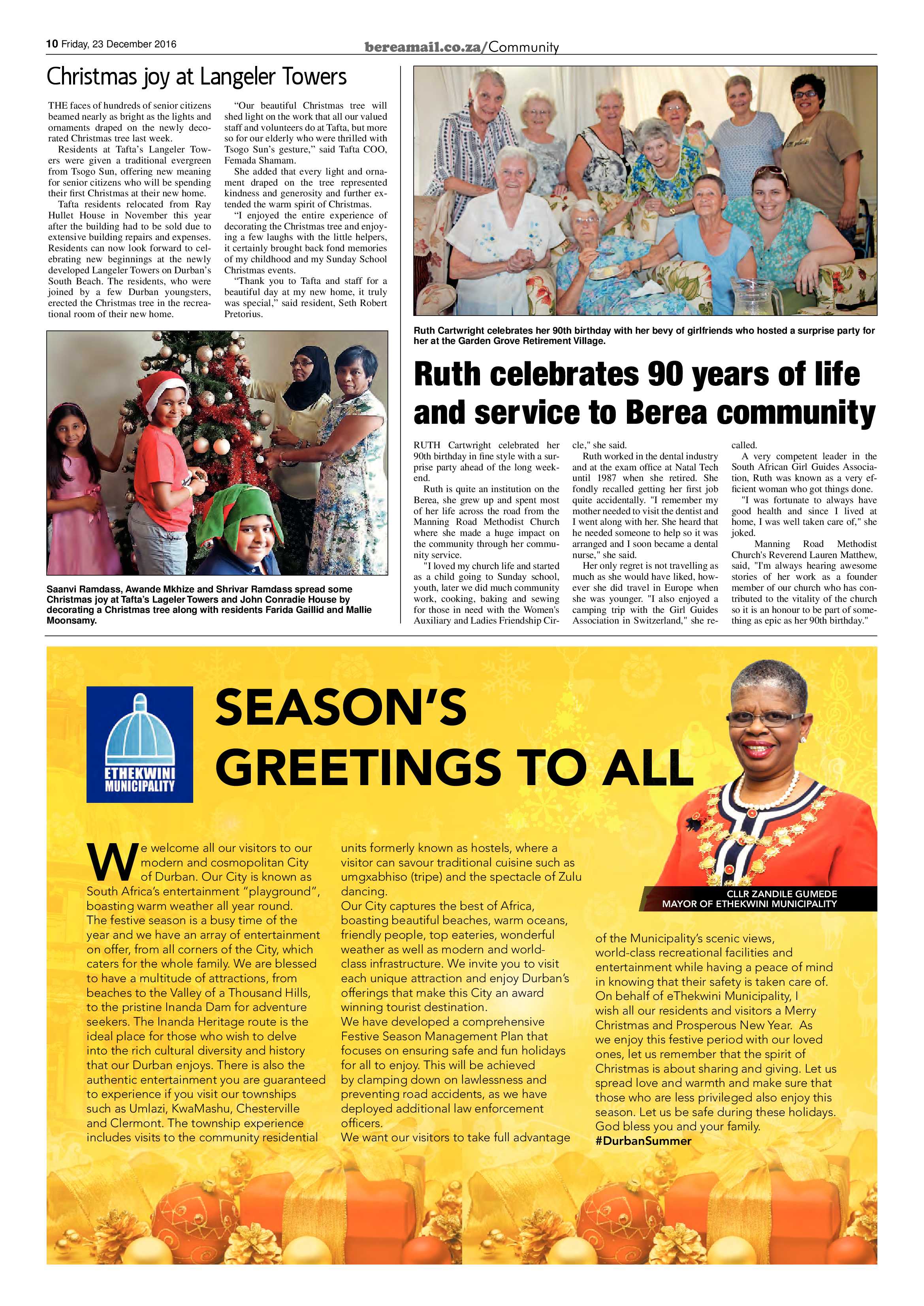 Berea Mail 23 December 2016 page 10