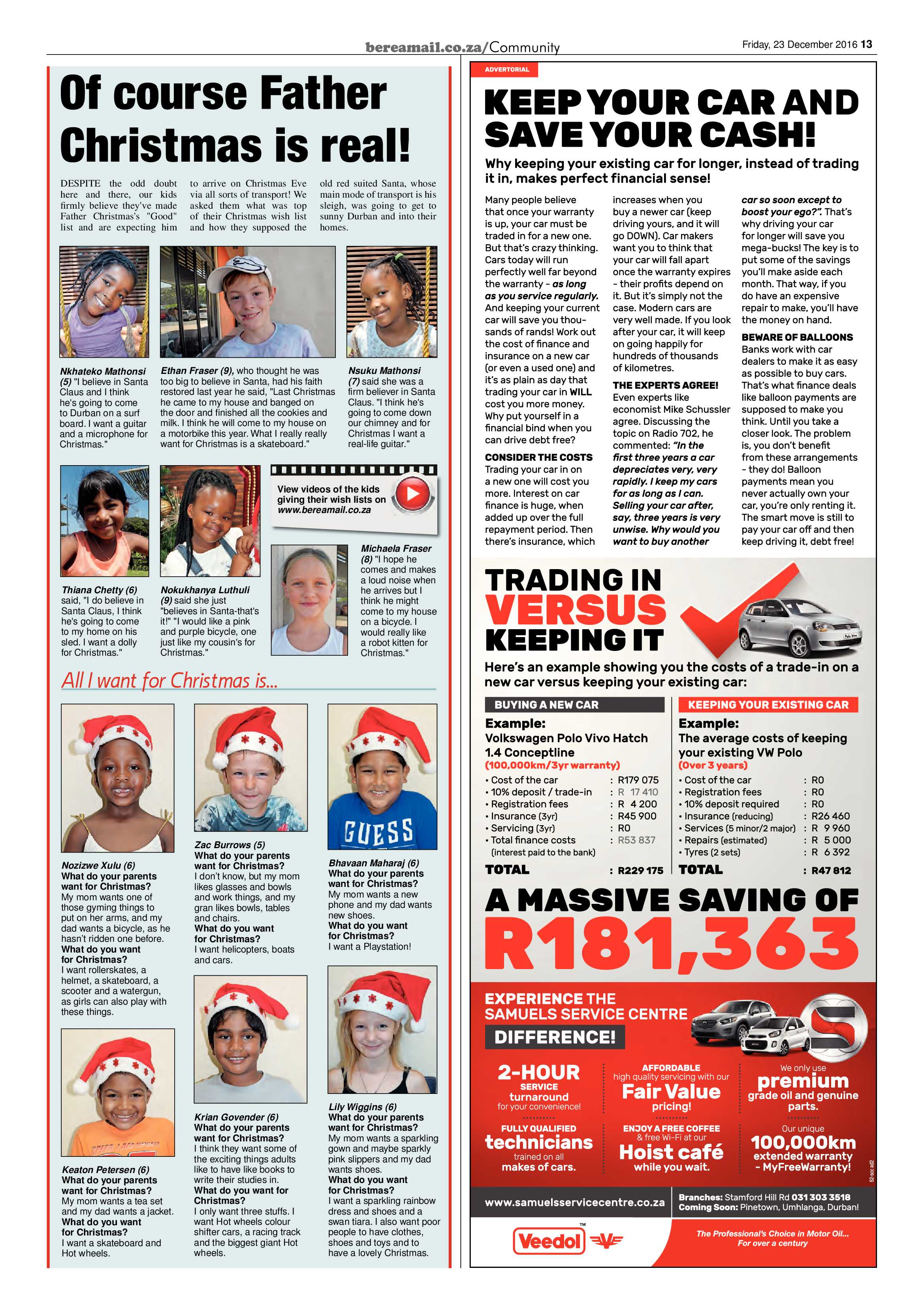 Berea Mail 23 December 2016 page 13
