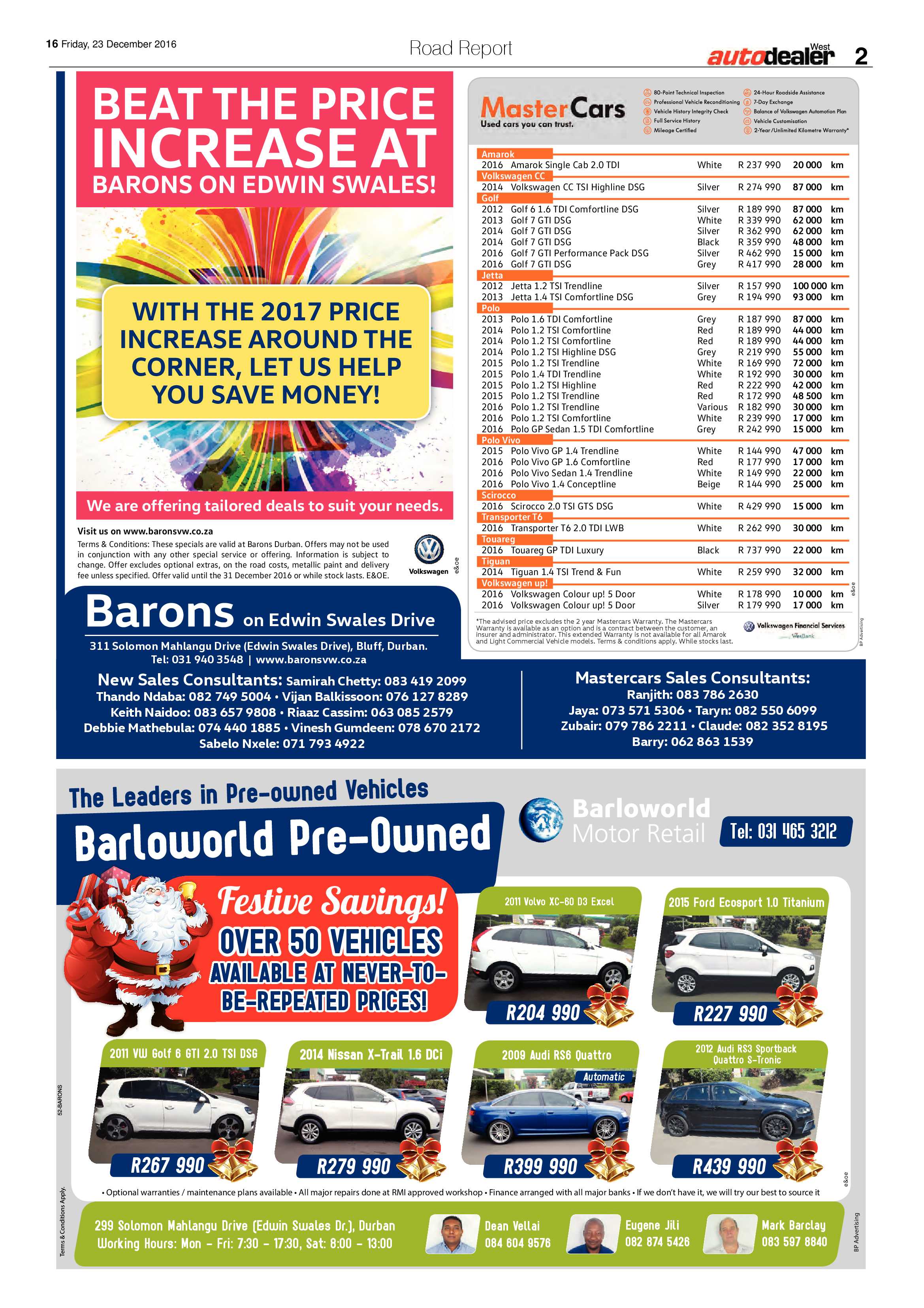 Berea Mail 23 December 2016 page 16